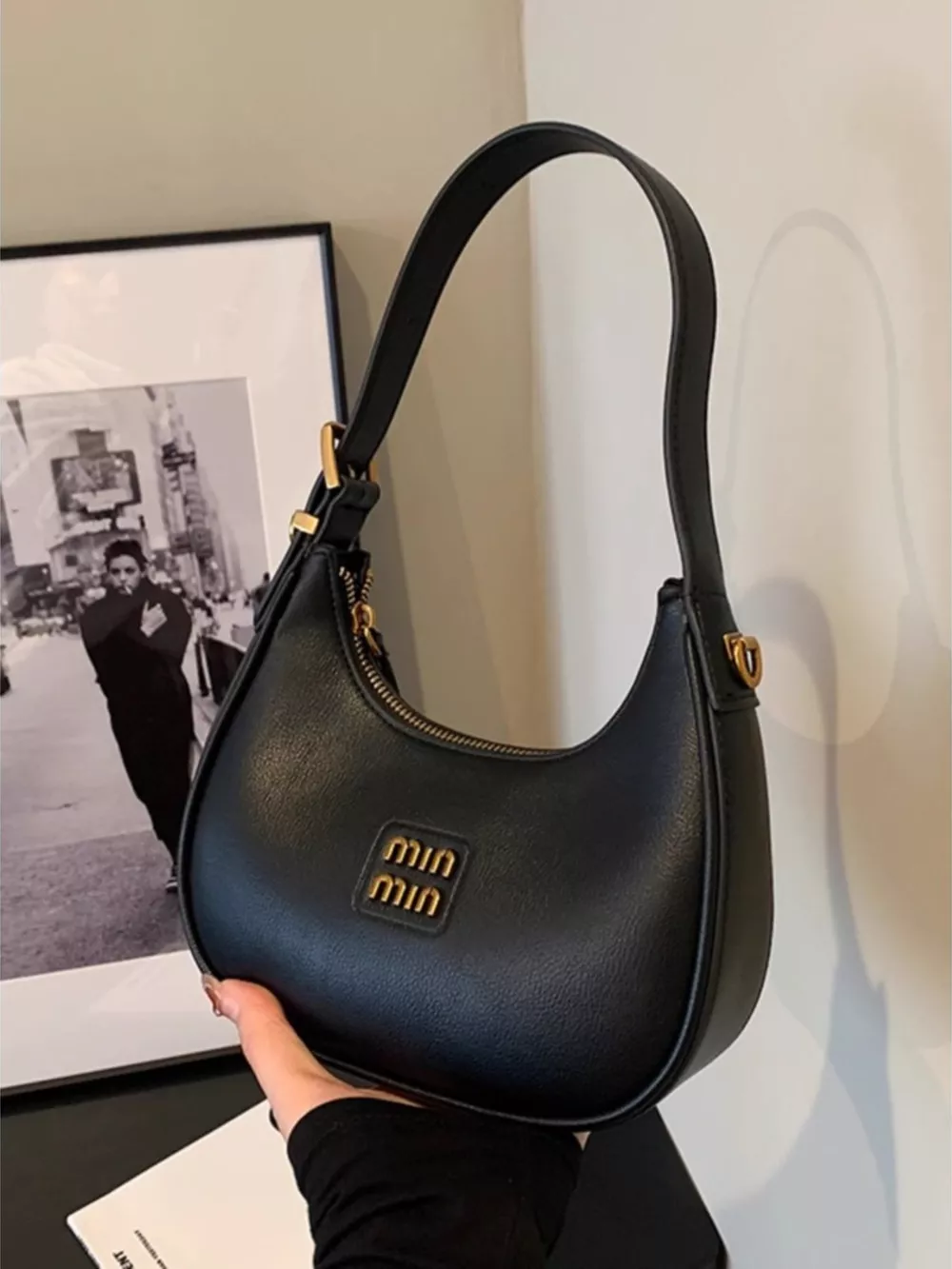 Elegant PU Leather Shoulder Bag