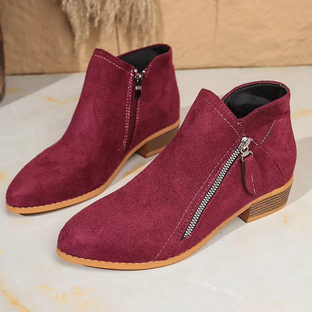 Point Toe Block Heels Boots, image 9
