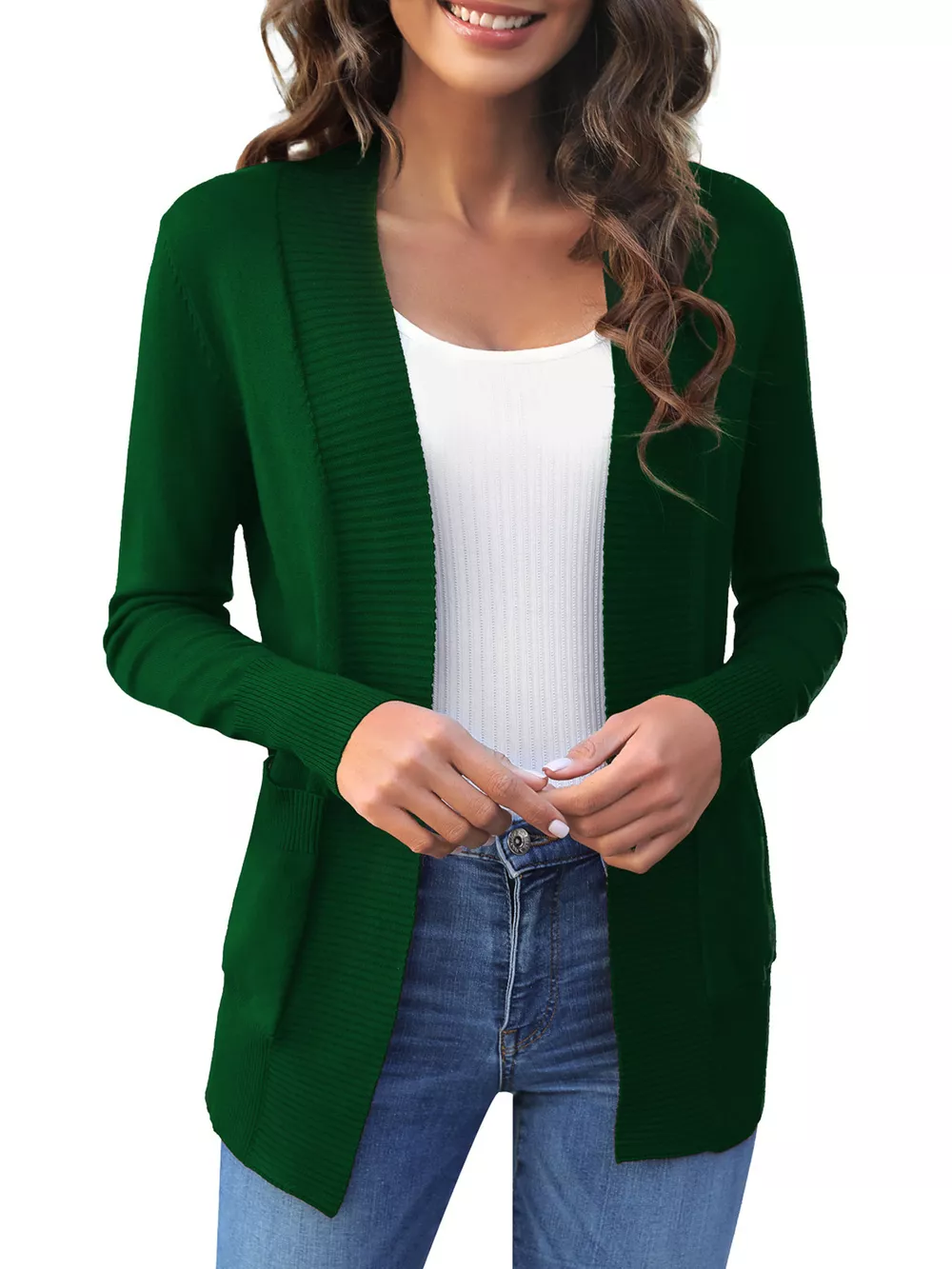 Open Front Knit Cardigan, image 12