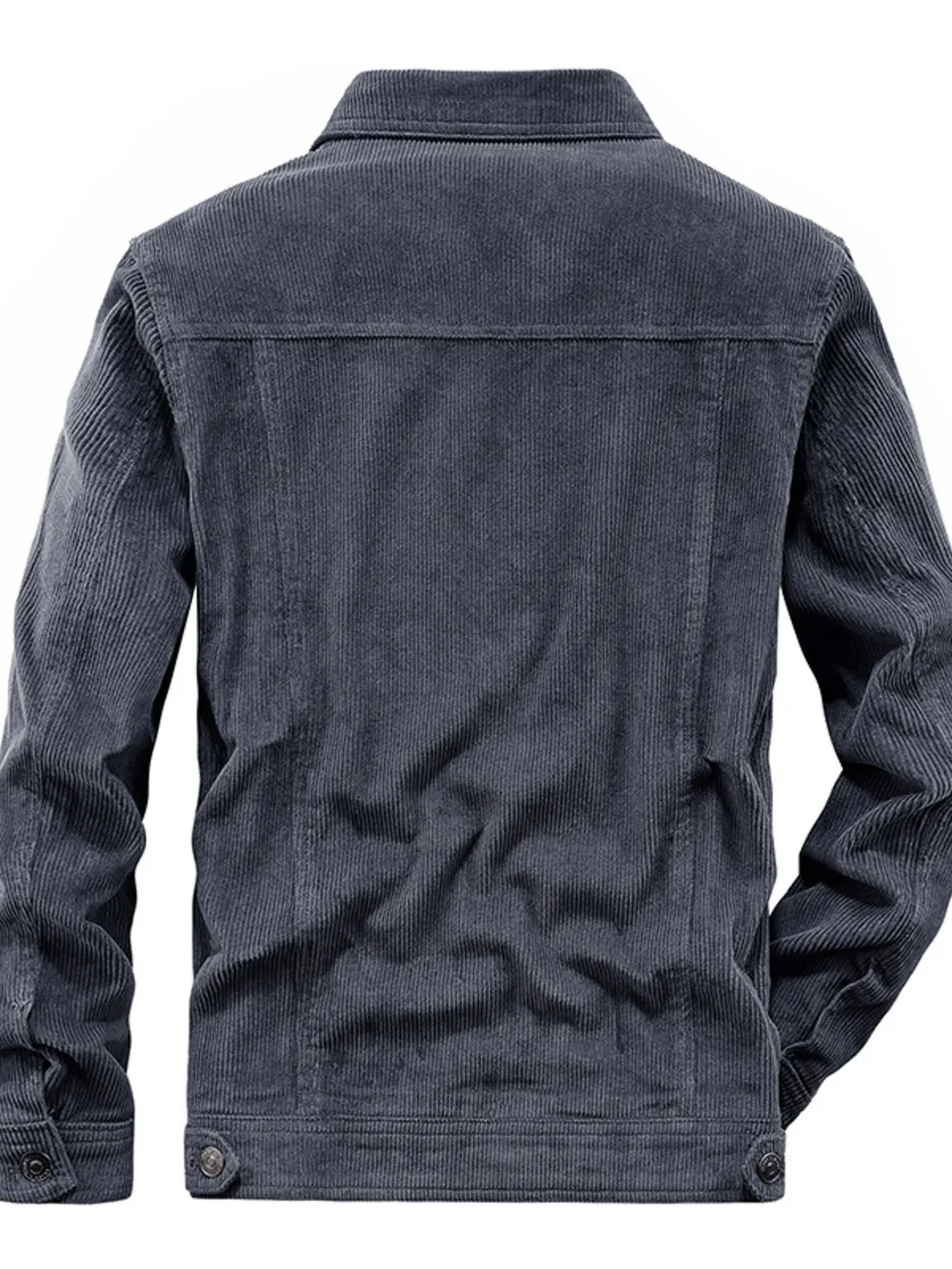 Men's Plus Size Classic Corduroy Button-Down Jacket, image 4