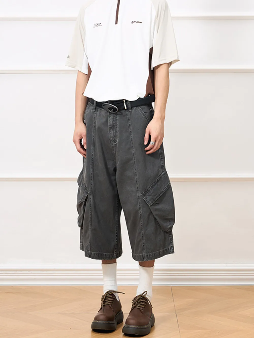 Men's Vintage Washed Cargo Shorts, image 2