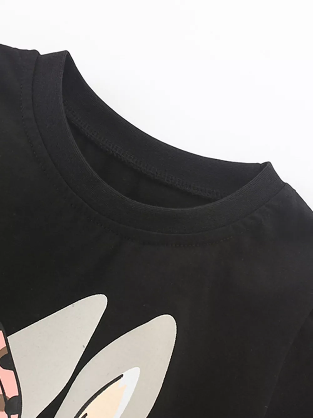 Children's Bunny Graphic Round Neck T-Shirt, image 2