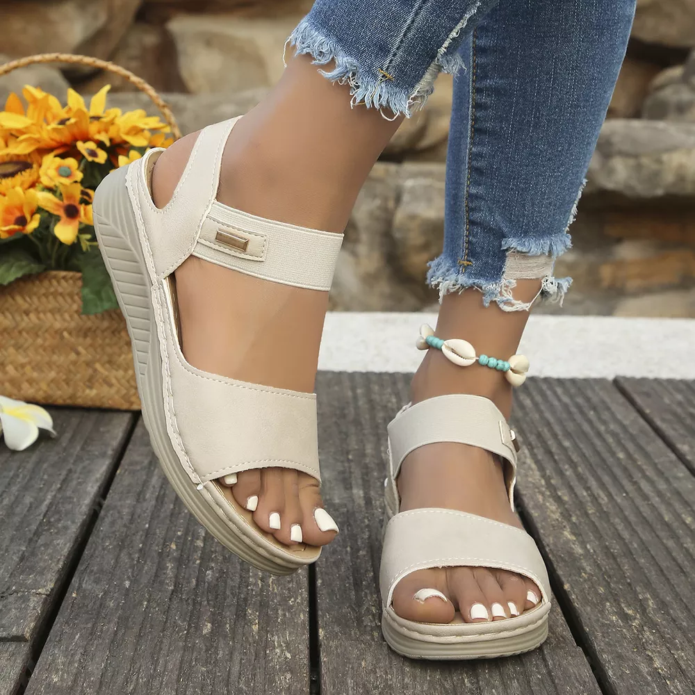 Open Toe Wedge Sandals, image 2