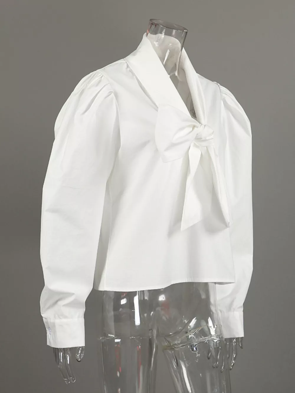 Tie Front Puff Sleeve Shirt, image 11
