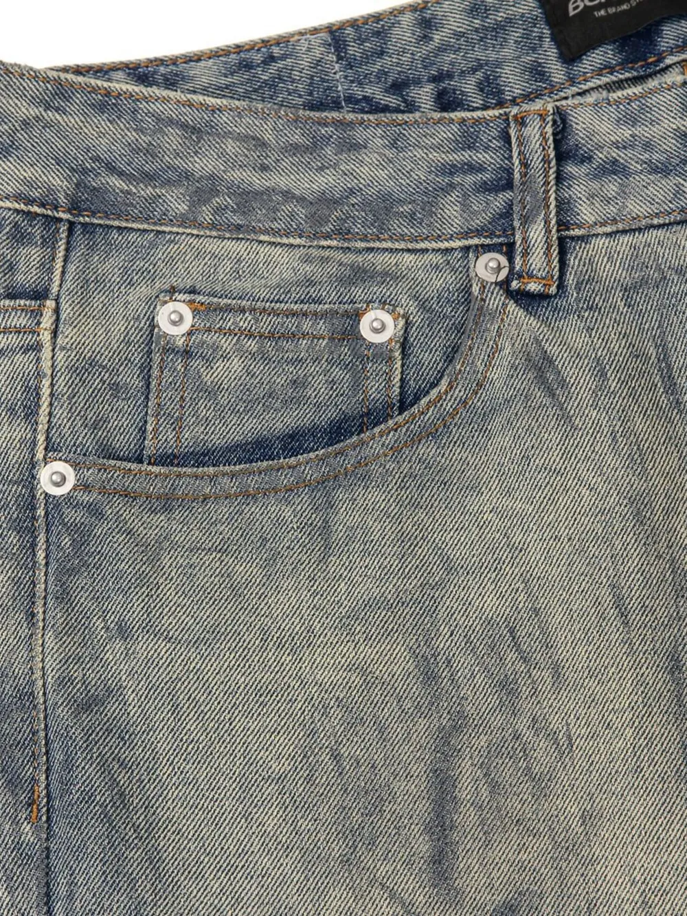 Men's Vintage Washed Wide Leg Jeans, image 4