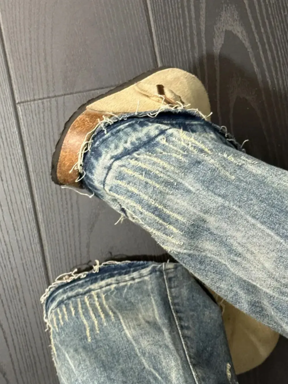 Men's Full Size Vintage Wash Relaxed Fit Jeans Plus Size, image 2