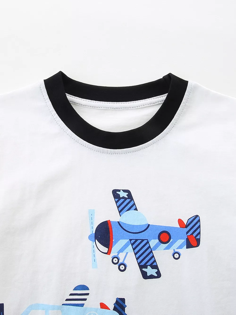 Kids' Airplane Print T-shirt and Shorts Set, image 2