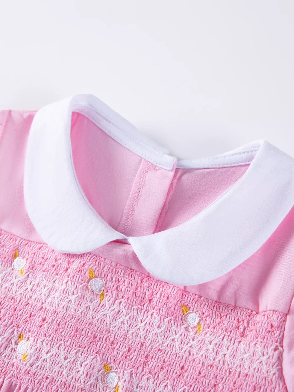 Children's Smocked Bodice Peter Pan Collar Dress, image 3