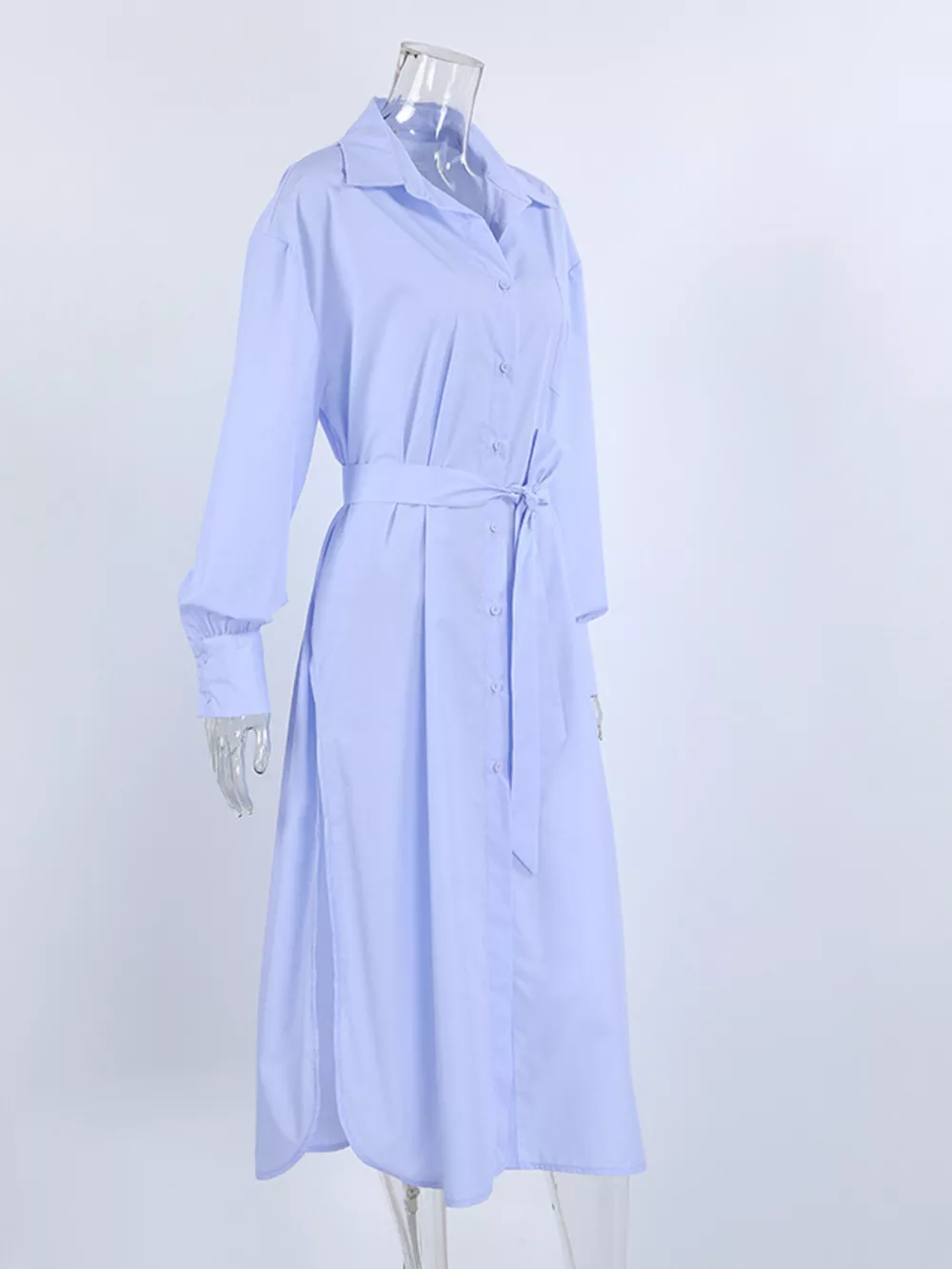 Longline Button-Down Shirt, image 7