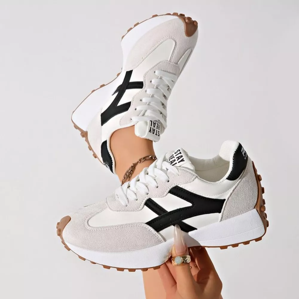 Round Toe Lace Up Sneakers, image 4