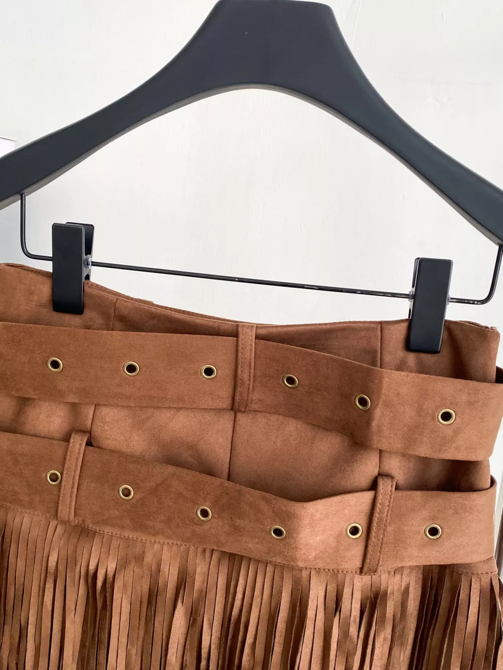 Fringe Belted Mini Skirt, image 6