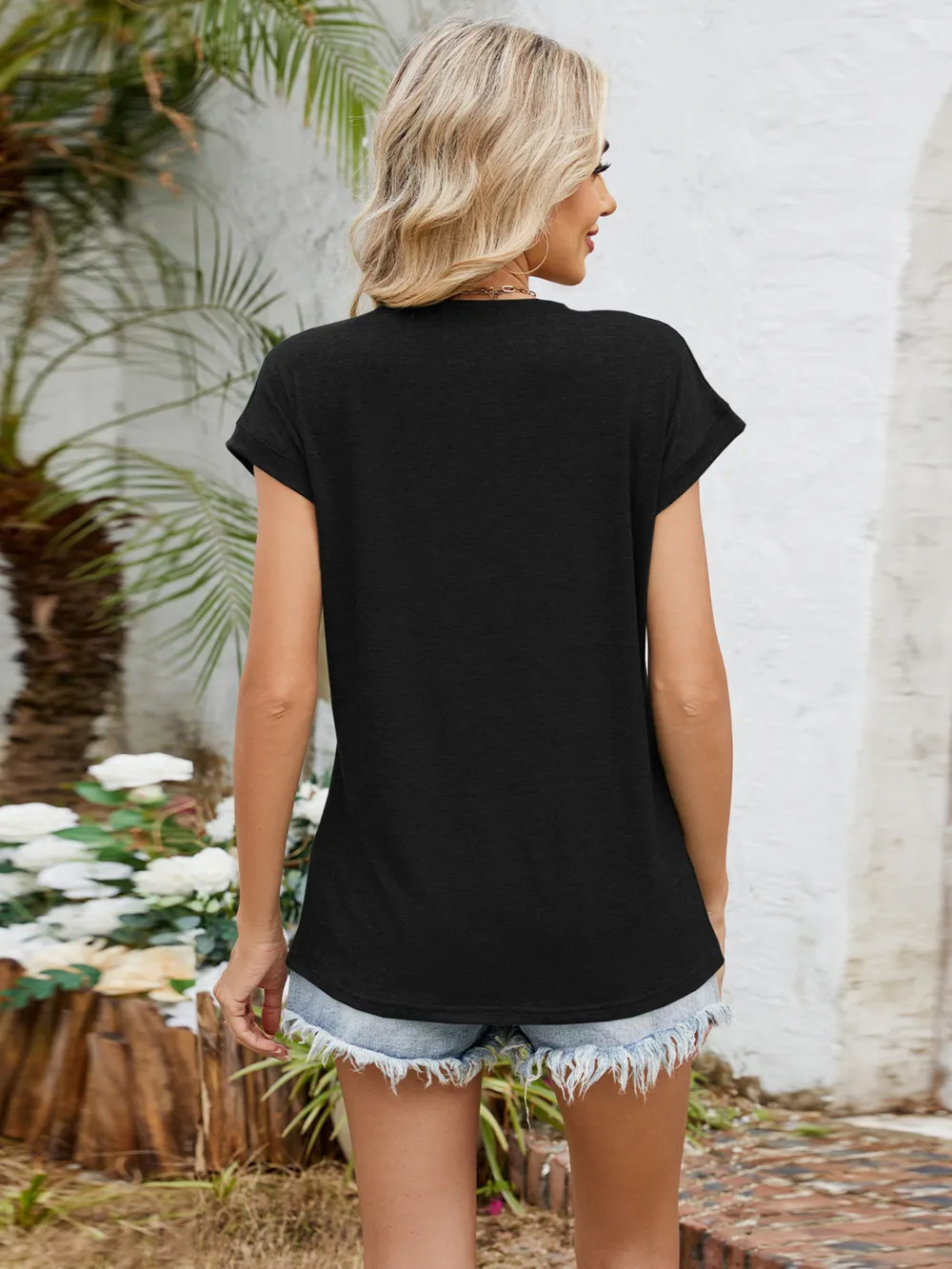 Relaxed Fit V-Neck T-Shirt, image 10