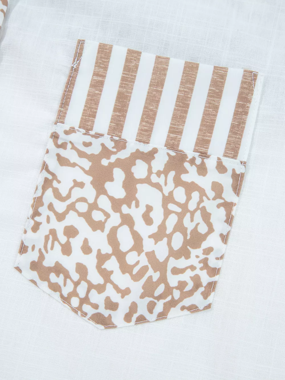 Leopard Striped Western Casual Shirt, image 6