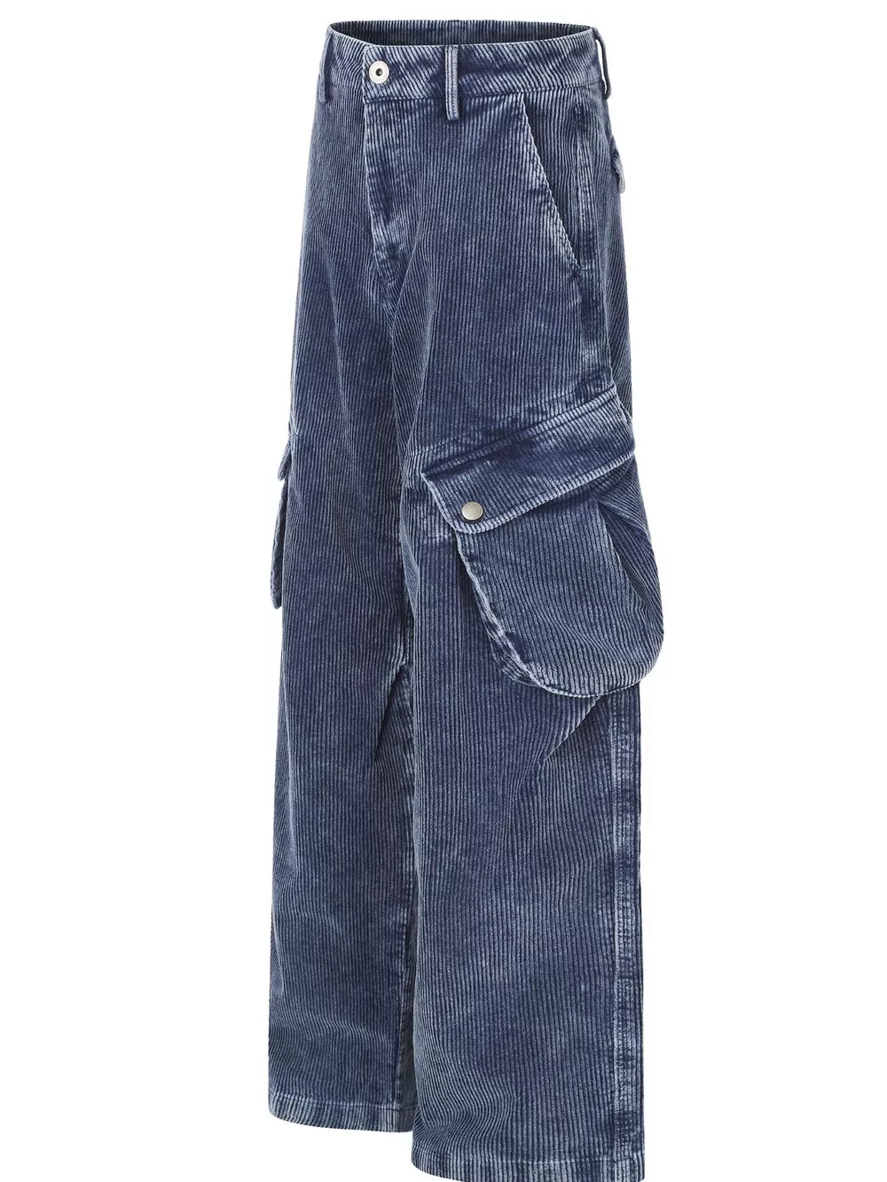 Men's High-Waisted Corduroy Cargo Pants, image 5