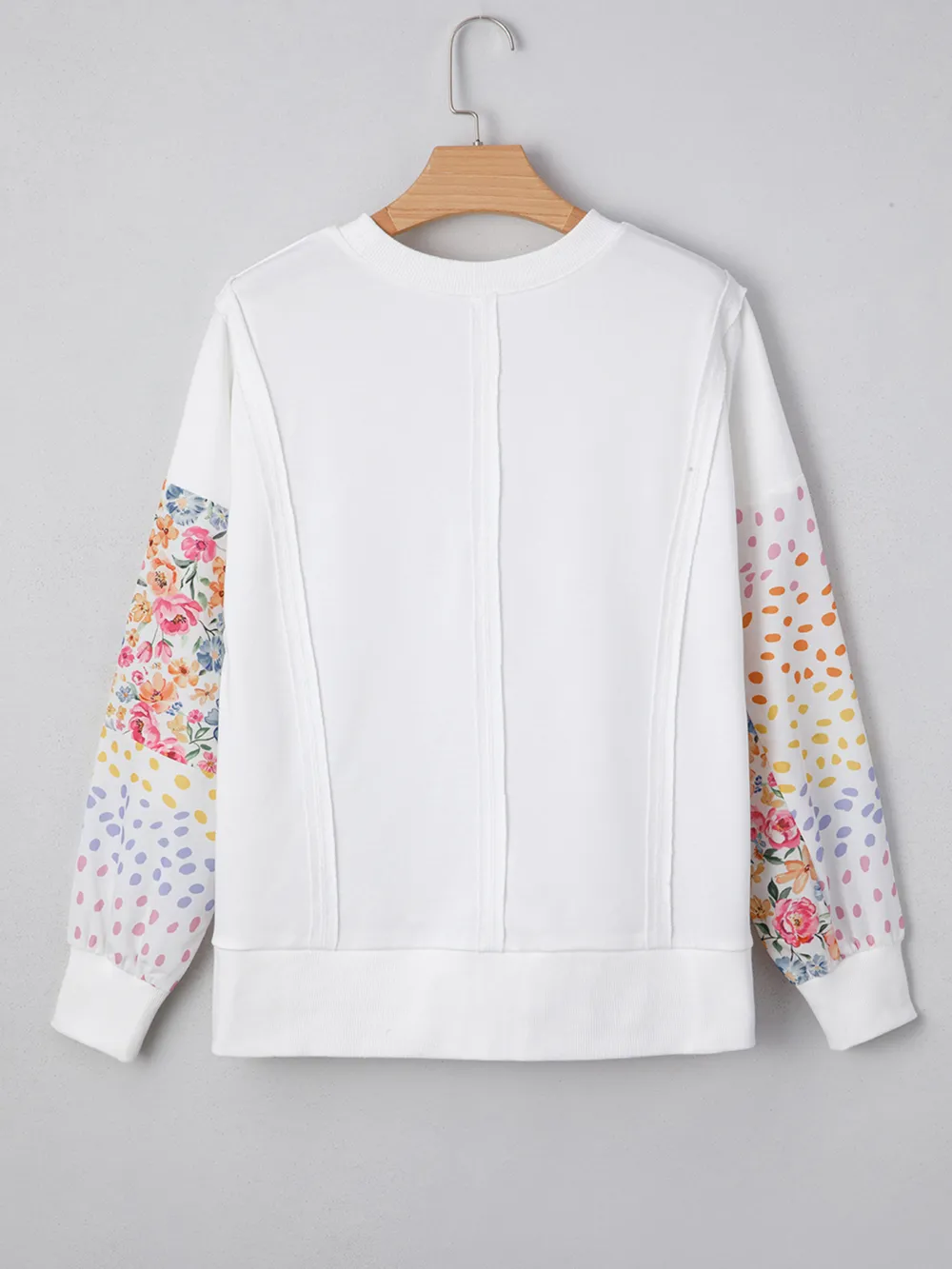 Floral Print Long Sleeve Sweatshirt, image 4