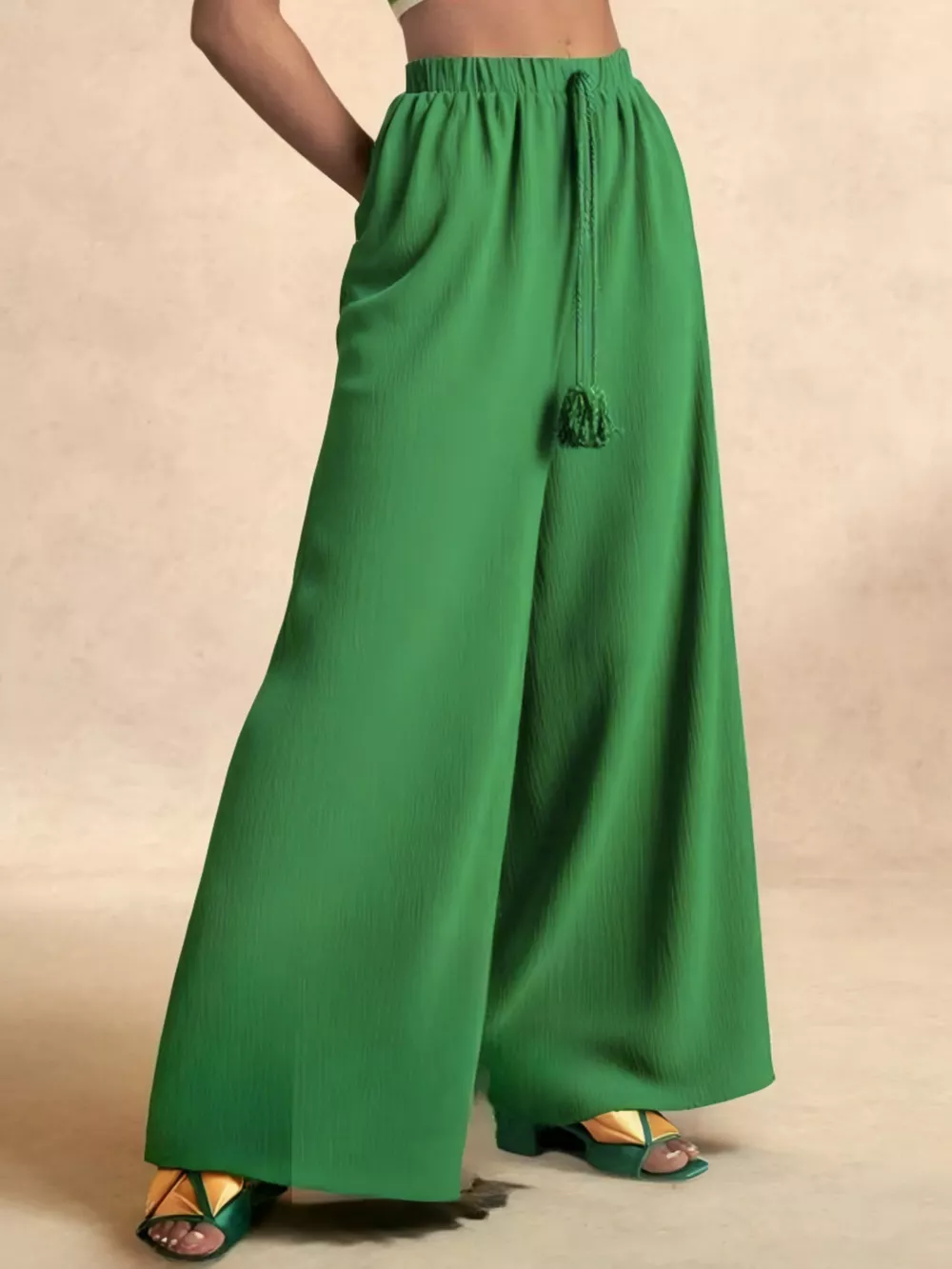 High-Waisted Wide-Leg Pants, image 8