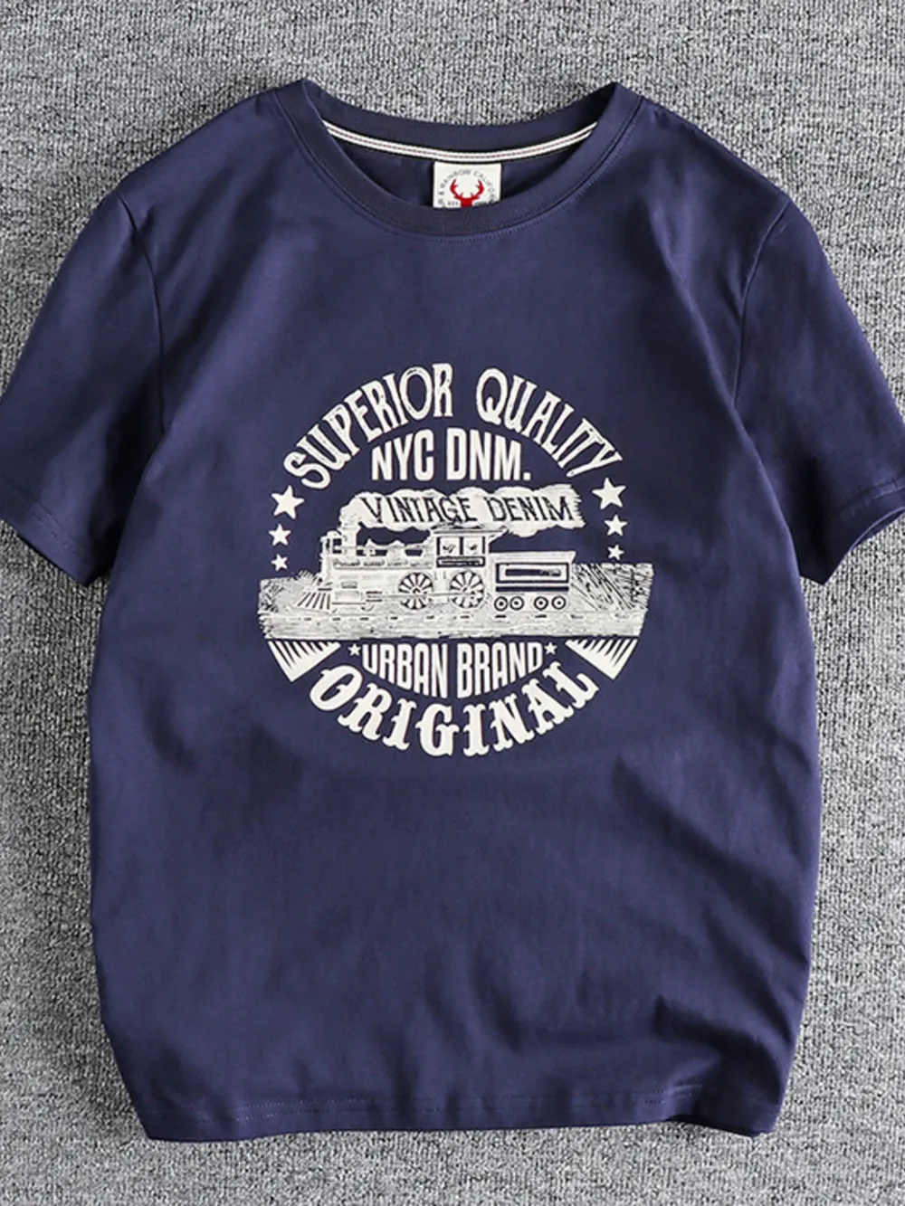 Men's Plus Size Graphic Round Neck Short Sleeve T-Shirt, image 3