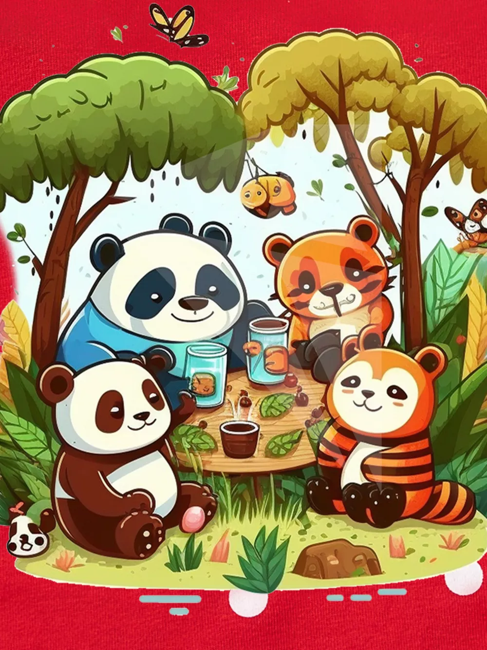 Children's Cute Cartoon Animal Crew Neck Sweatshirt, image 3