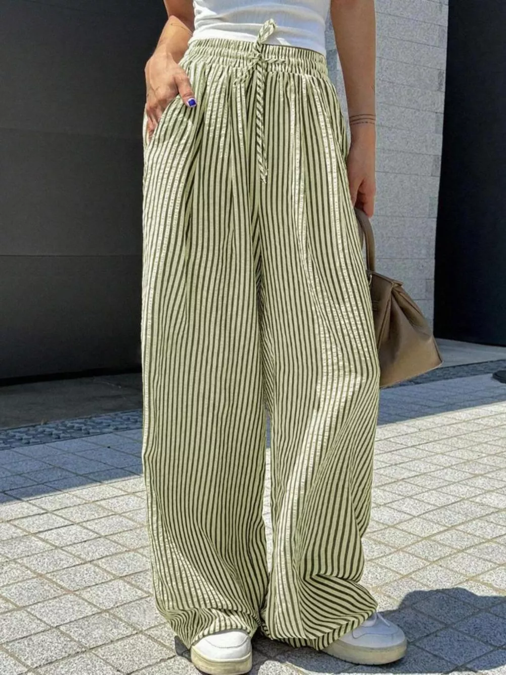 Striped Wide Leg Pants, image 11