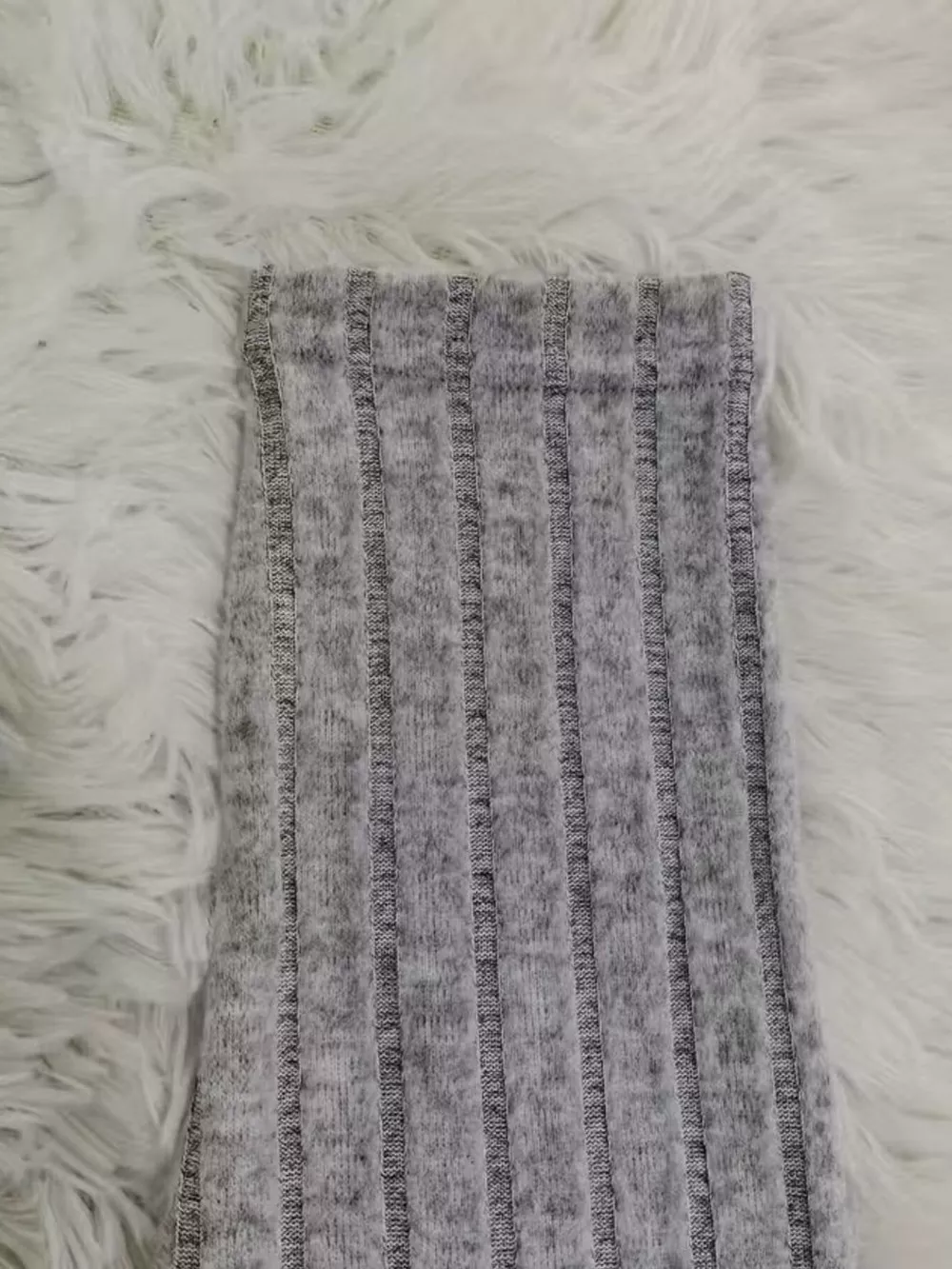 Ribbed Knit Mock Neck Long Sleeve Mini Dress, image 6