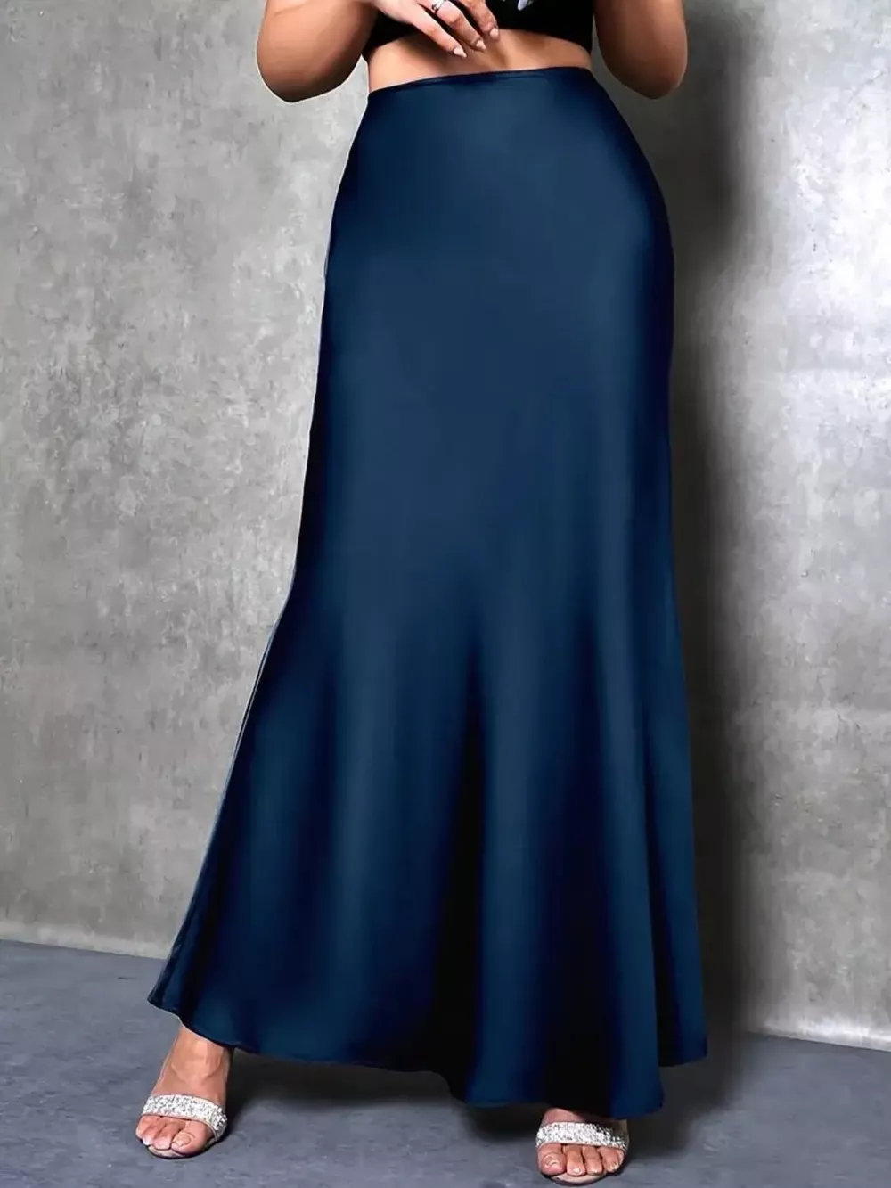 Satin Maxi Skirt, image 4