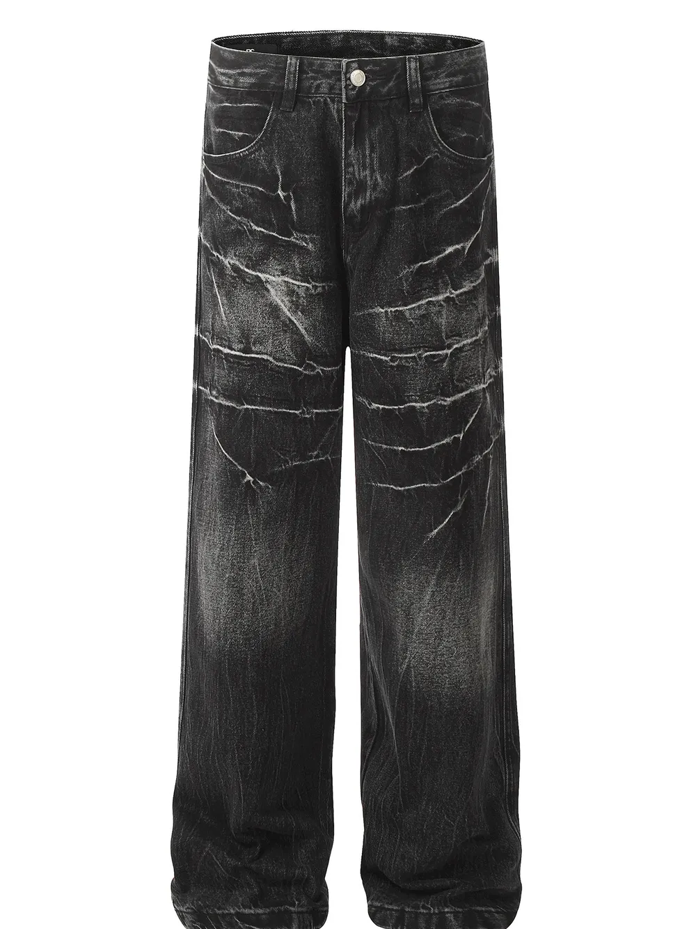 Men's Loose Fit Vintage Wash Jeans
