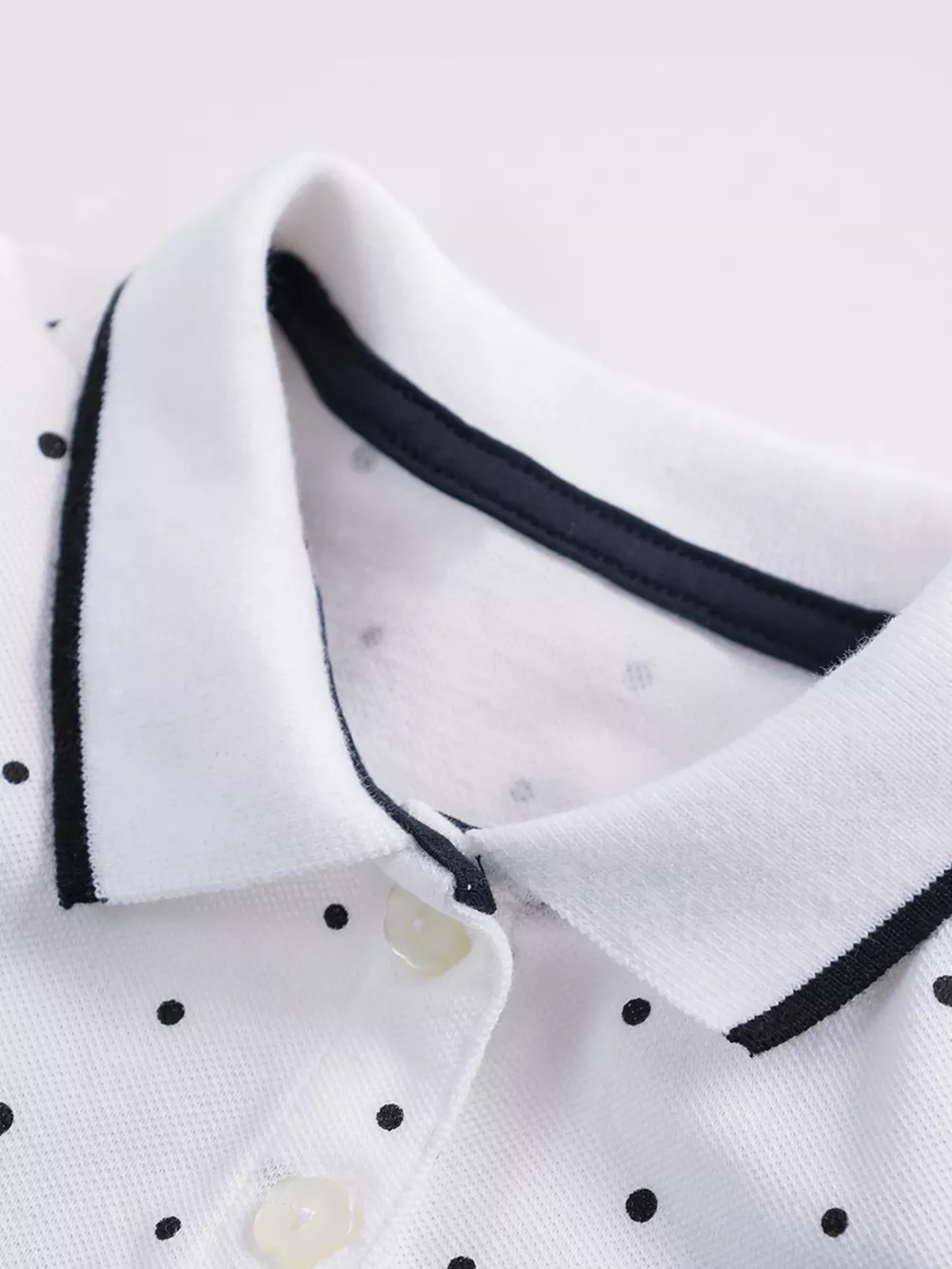Children's Polka Dot Ruffle Hem Polo Dress, image 5