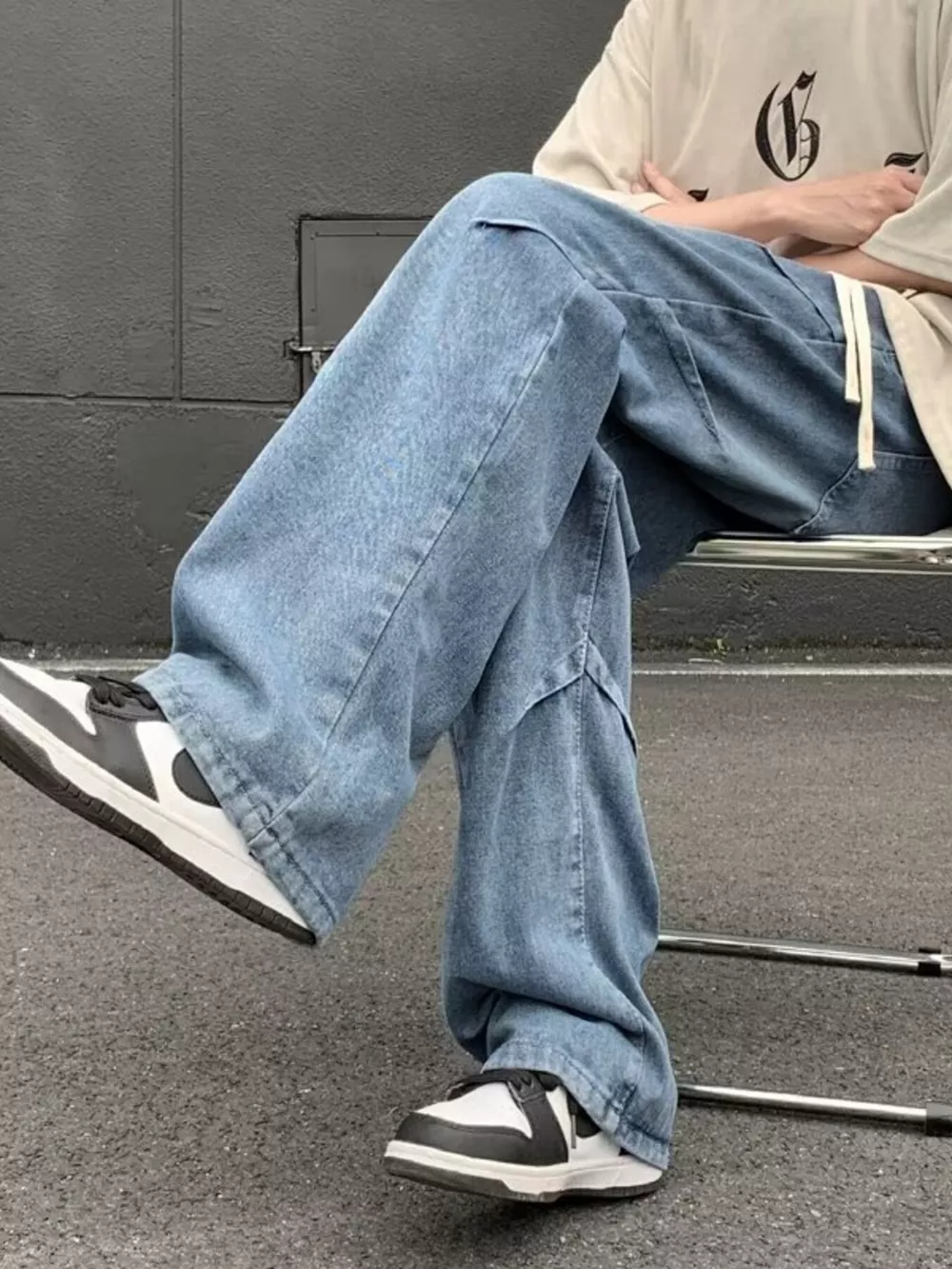 Men's Full Size Loose Fit Jeans Plus Size, image 5