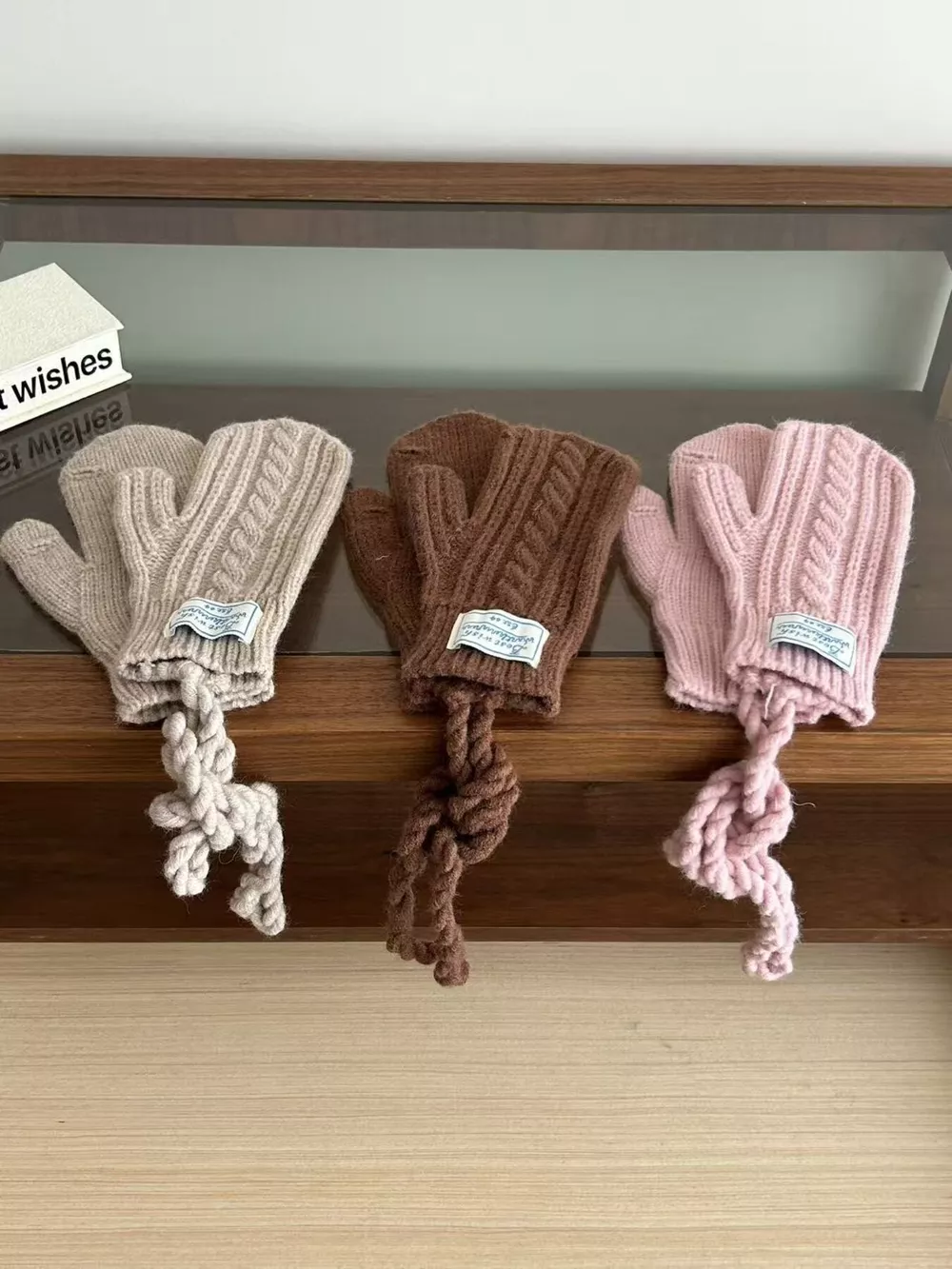 Cable Knit Warm Gloves, image 5