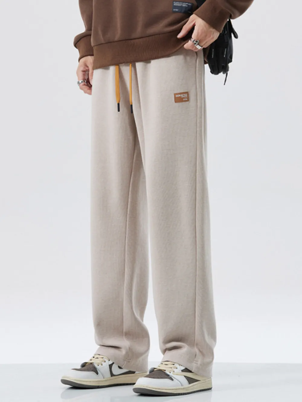 Men's Full Size Drawstring Wide Leg Pants Plus Size, image 5