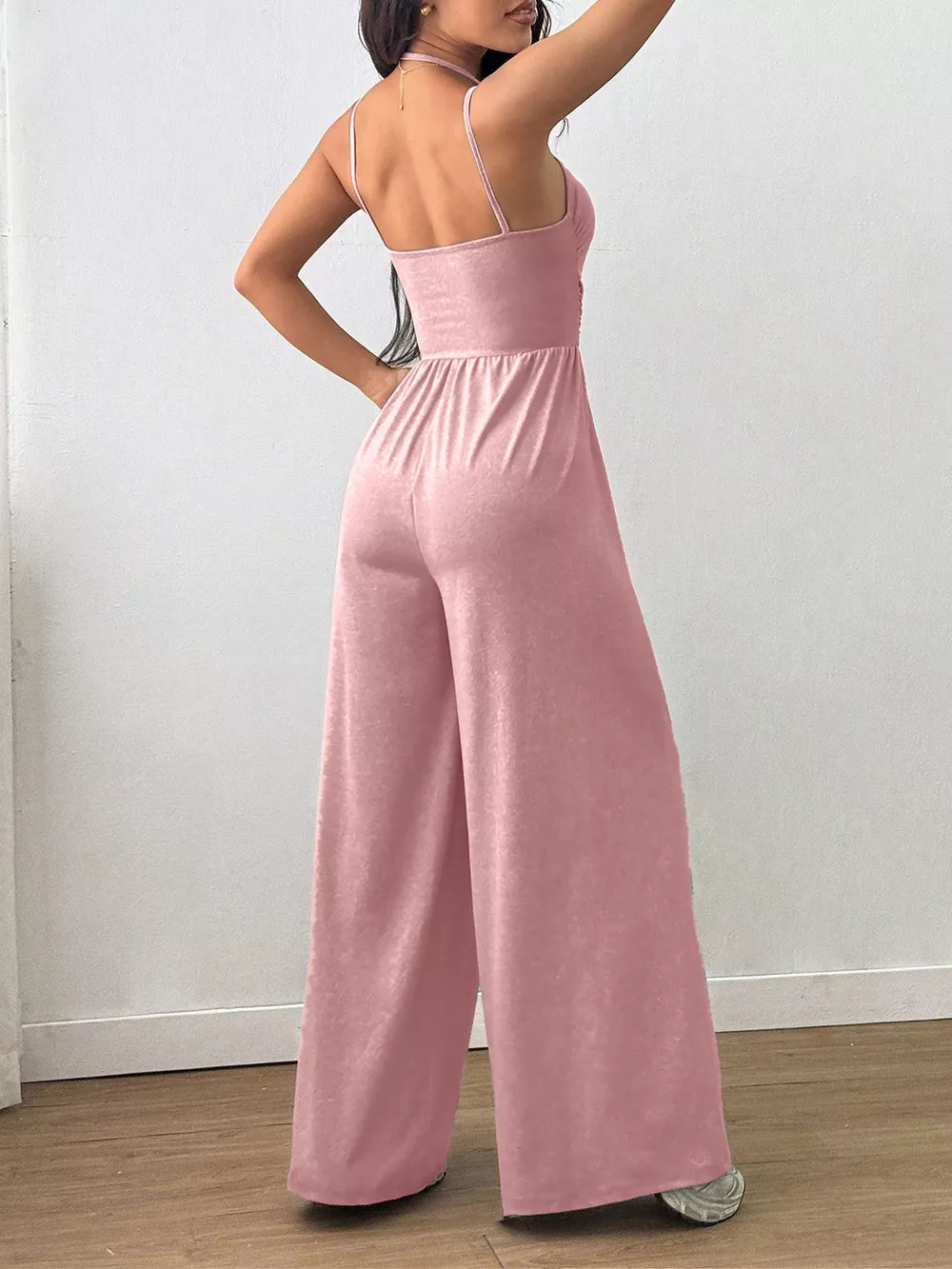 Spaghetti Strap Wide-Leg Jumpsuit, image 21