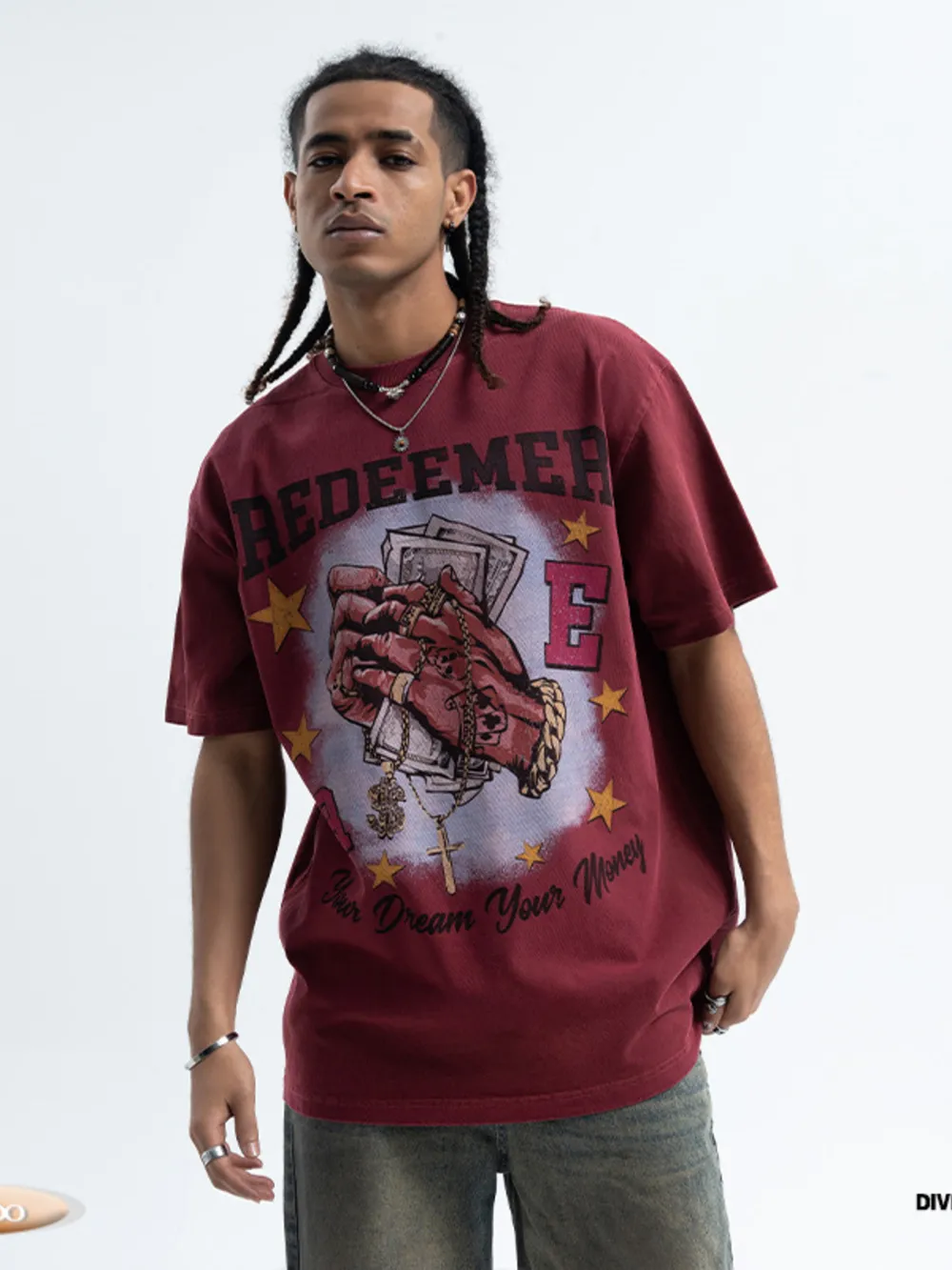 Men's Graphic Round Neck Short Sleeve T-Shirt, image 4
