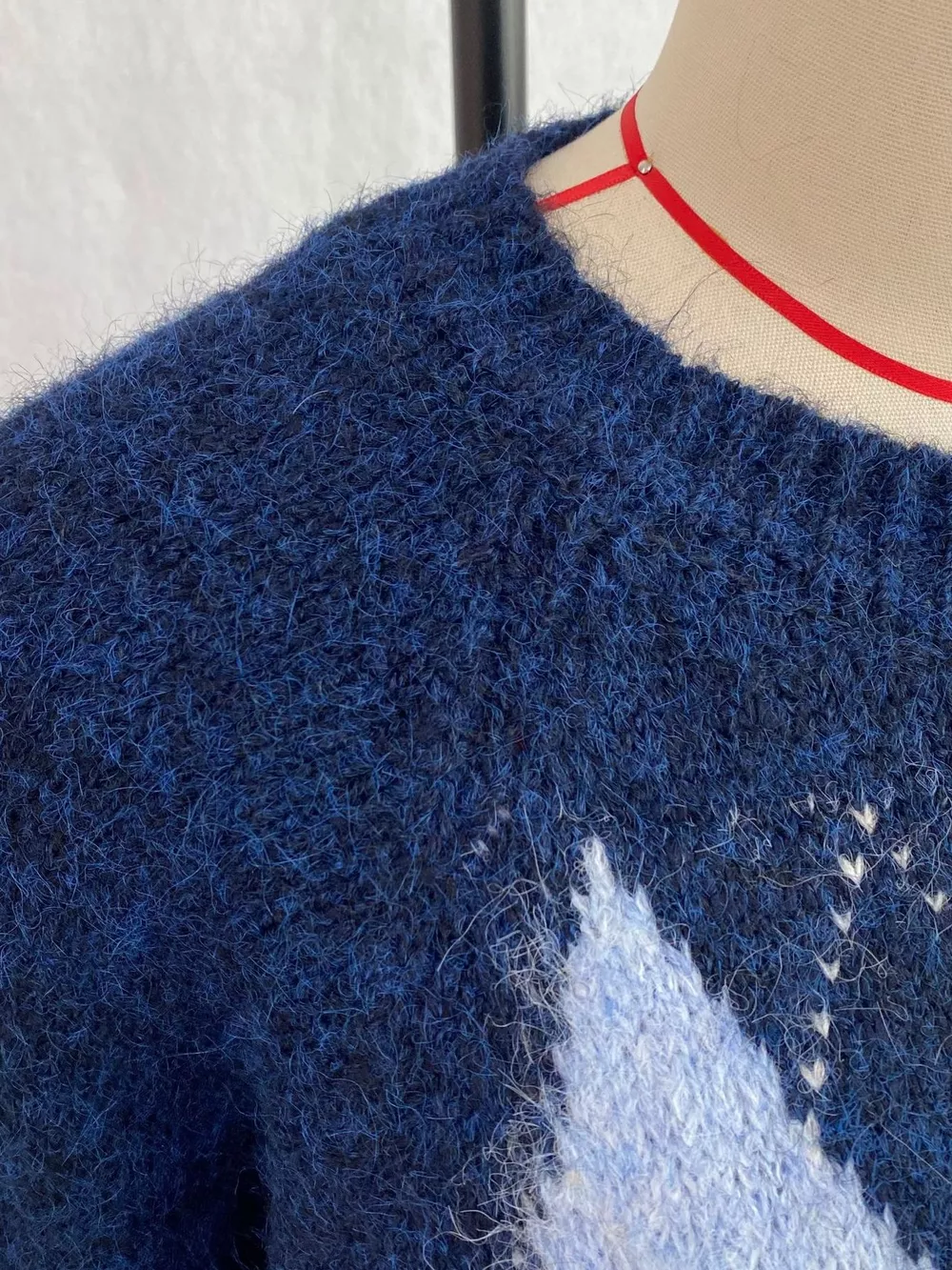 Argyle Pattern Raglan Sleeve Sweater, image 21