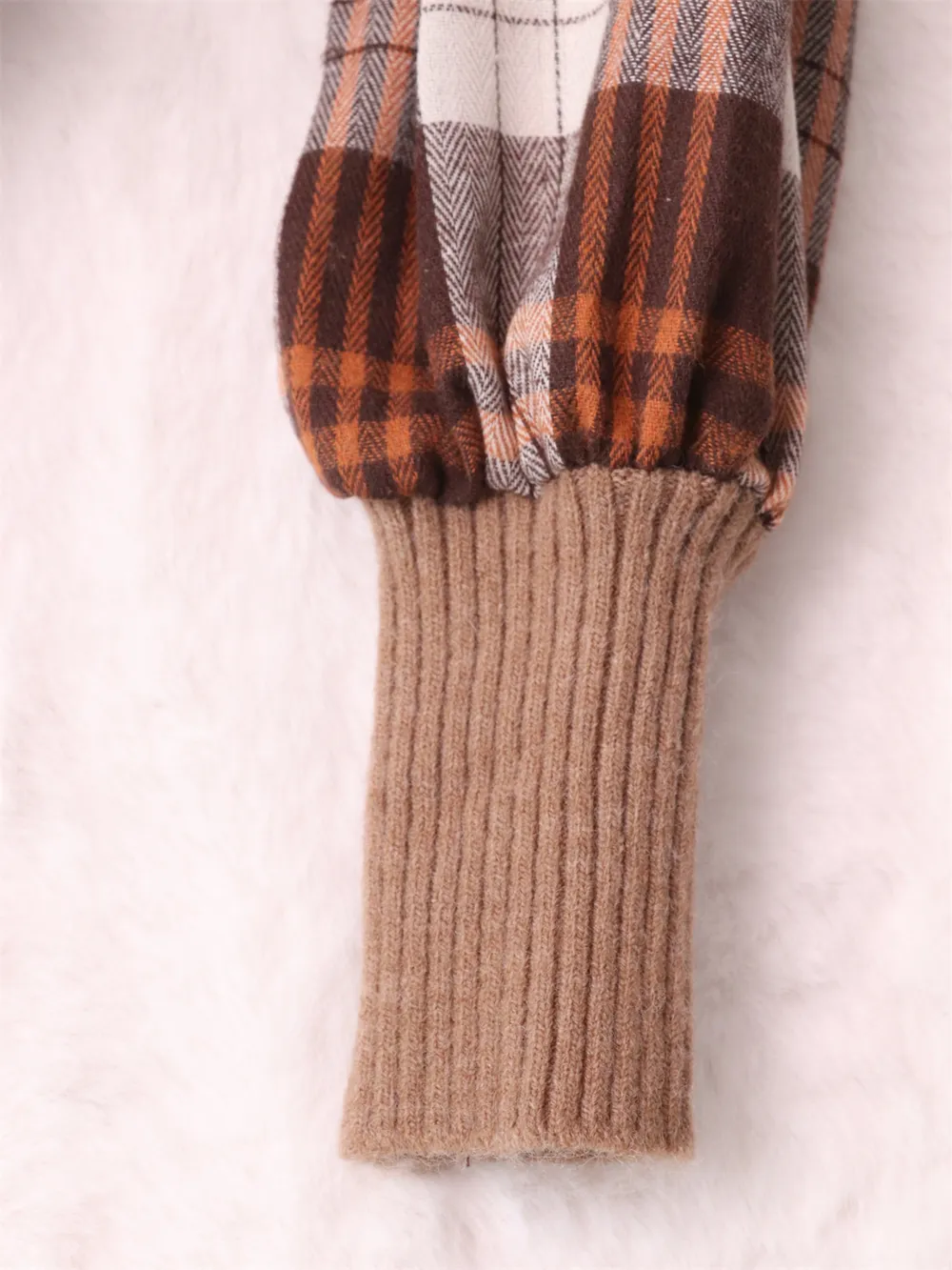 Plaid Long Sleeve Sweater Dress, image 23