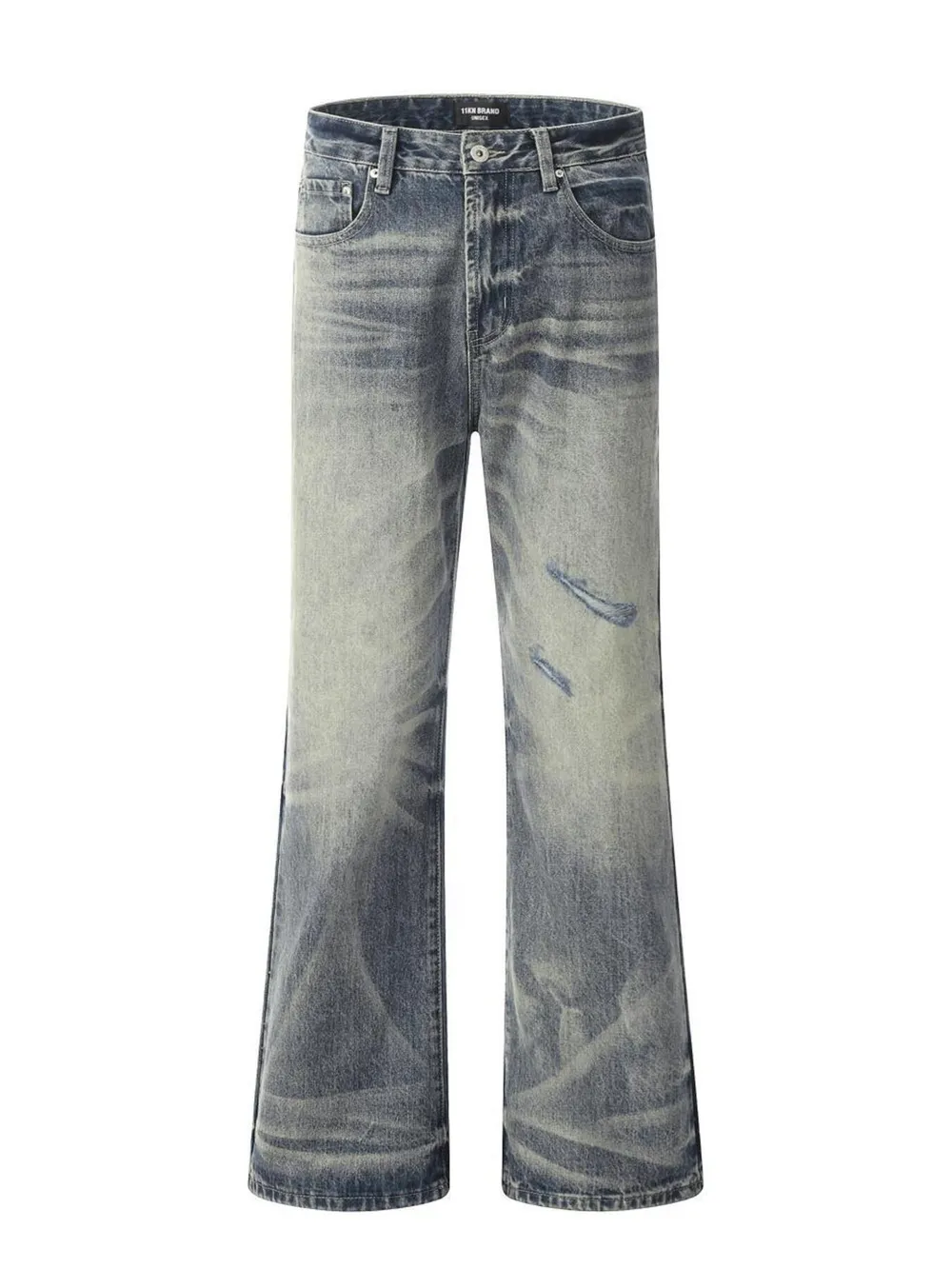 Men's Distressed Flare Jeans
