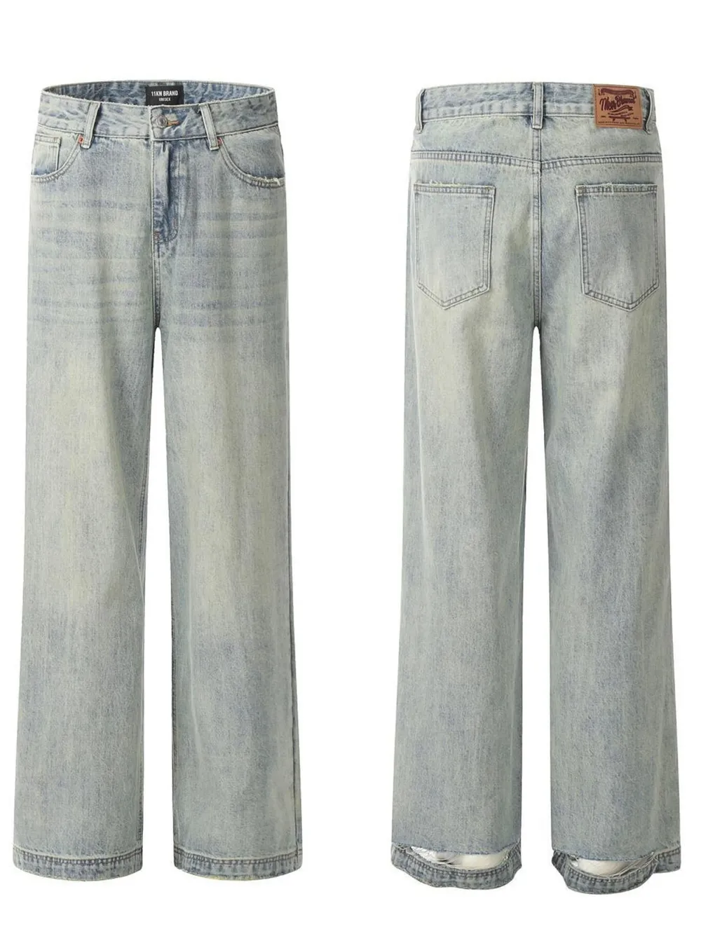 Men's Wide Leg Jeans, image 4