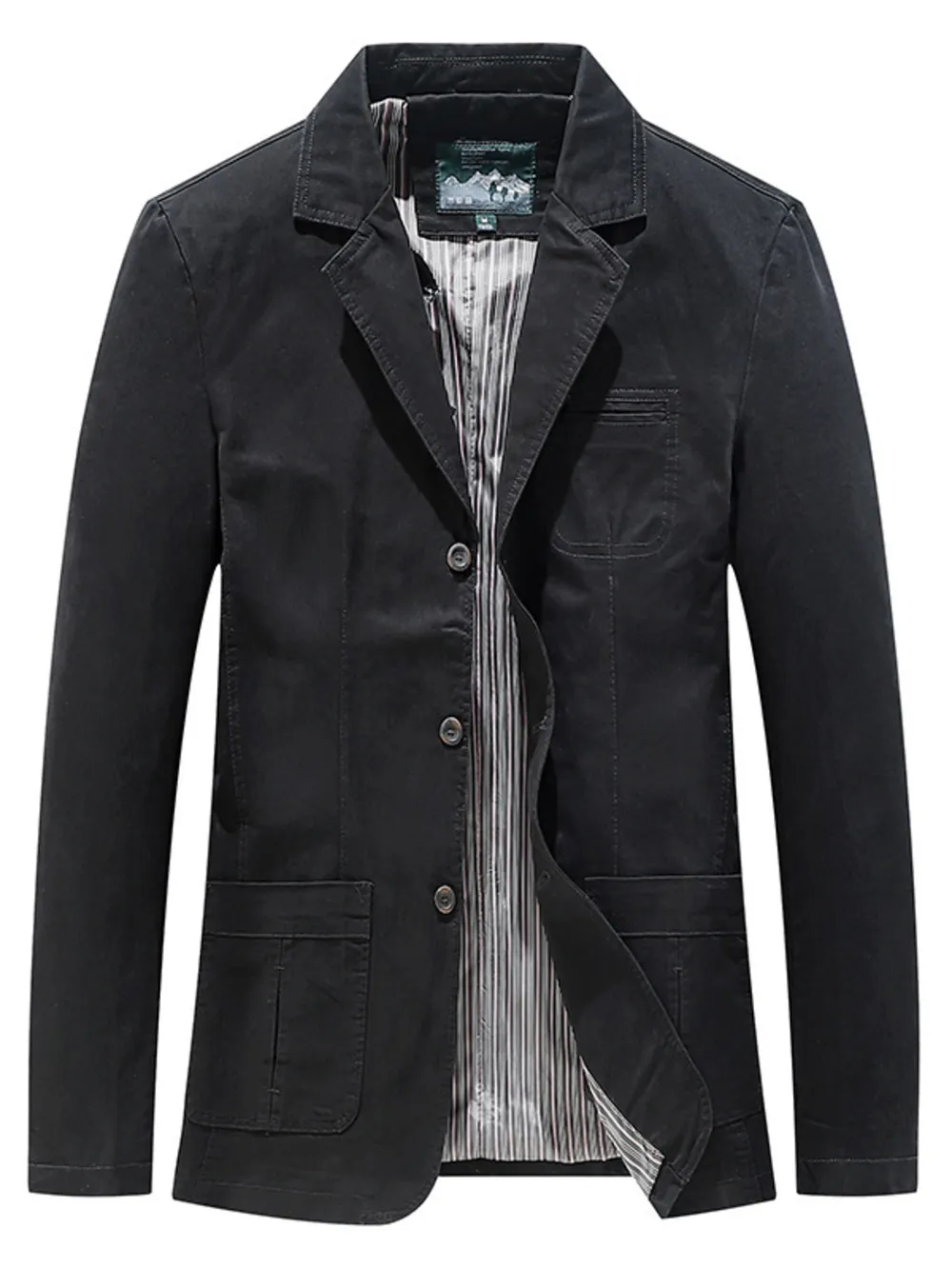 Men's Plus Size Casual Lapel Collar Blazer, image 2