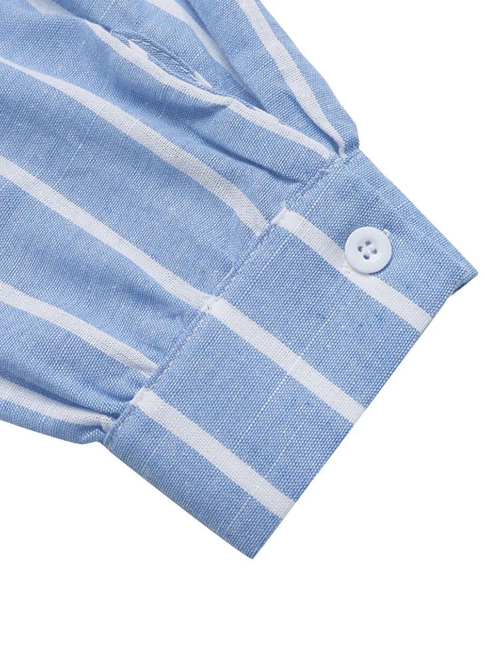Striped Oversized Button-Down Shirt, image 5