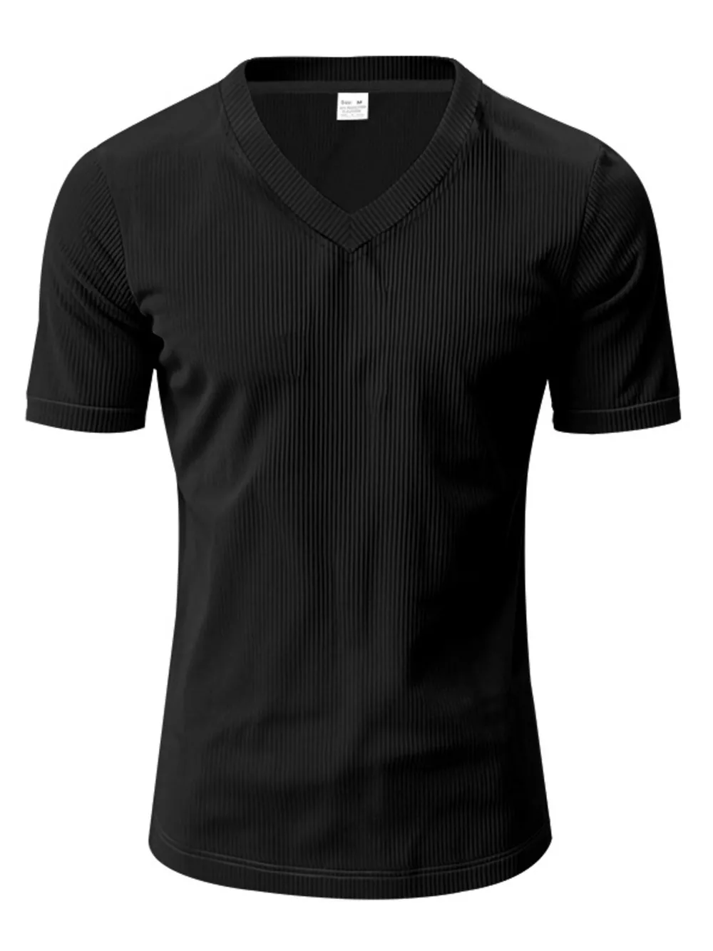 Men's Full Size V-Neck Slim Fit T-Shirt Plus Size, image 12