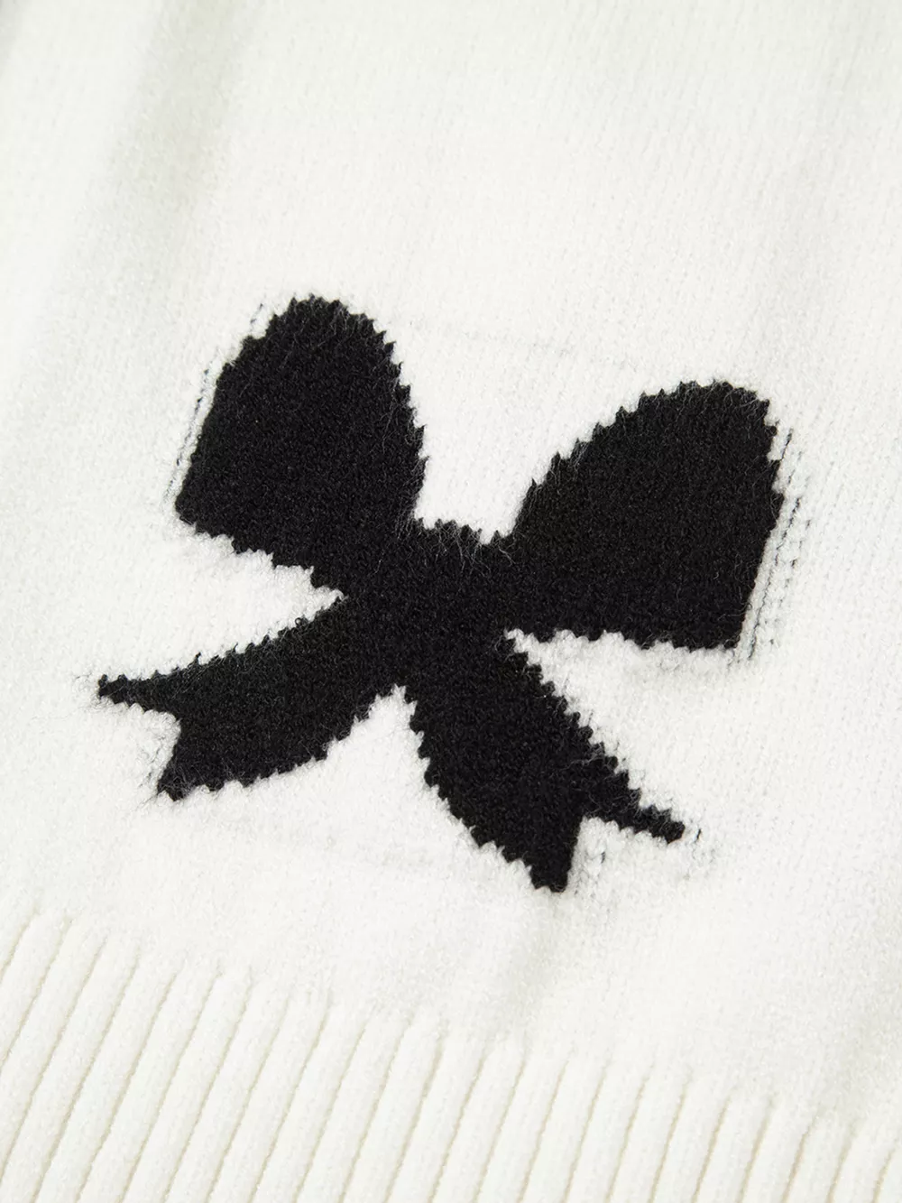 Tie Front Bow Pattern Cardigan, image 5