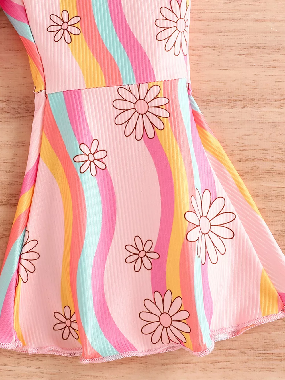Children's Floral Print Flare Leg Jumpsuit, image 3