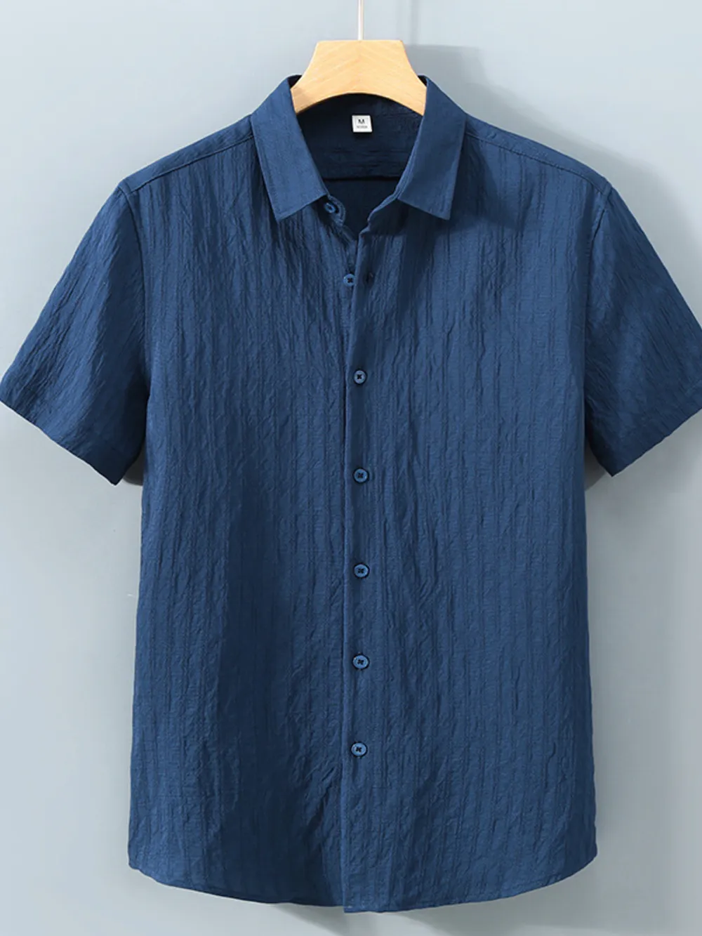 Men's Plus Size Button Up Short Sleeve Shirt, image 11