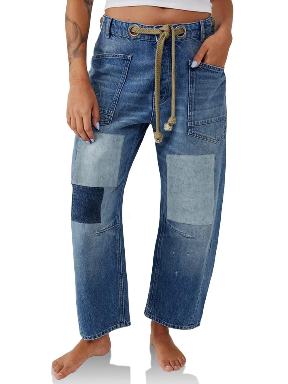 Washed Wide Leg Jeans, image 3
