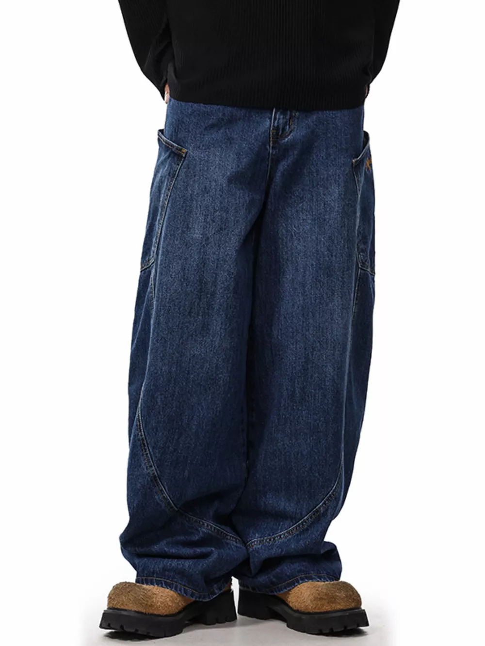 Men's Wide Leg Jeans, image 4