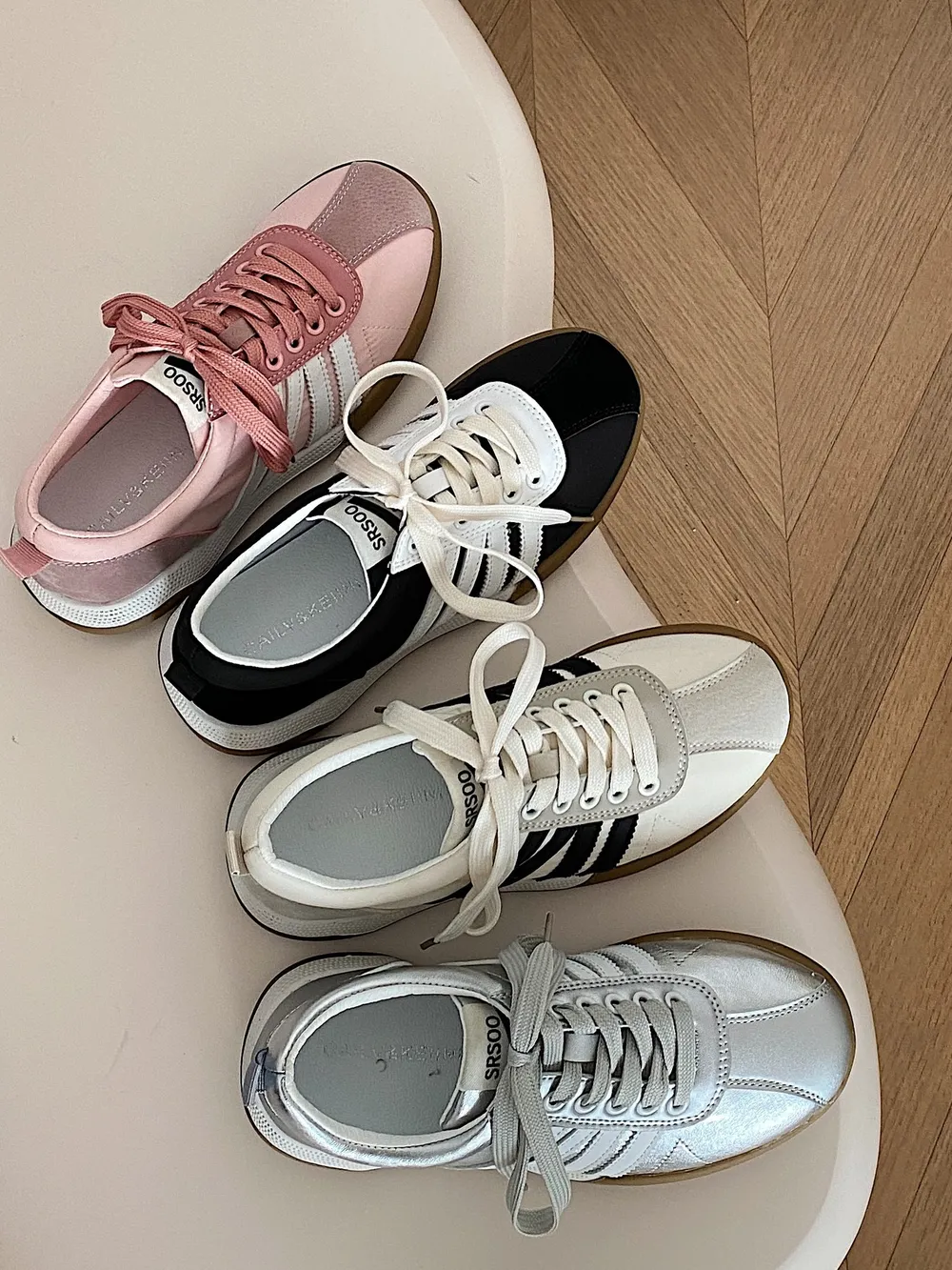 Striped Lace Up Sneakers, image 2