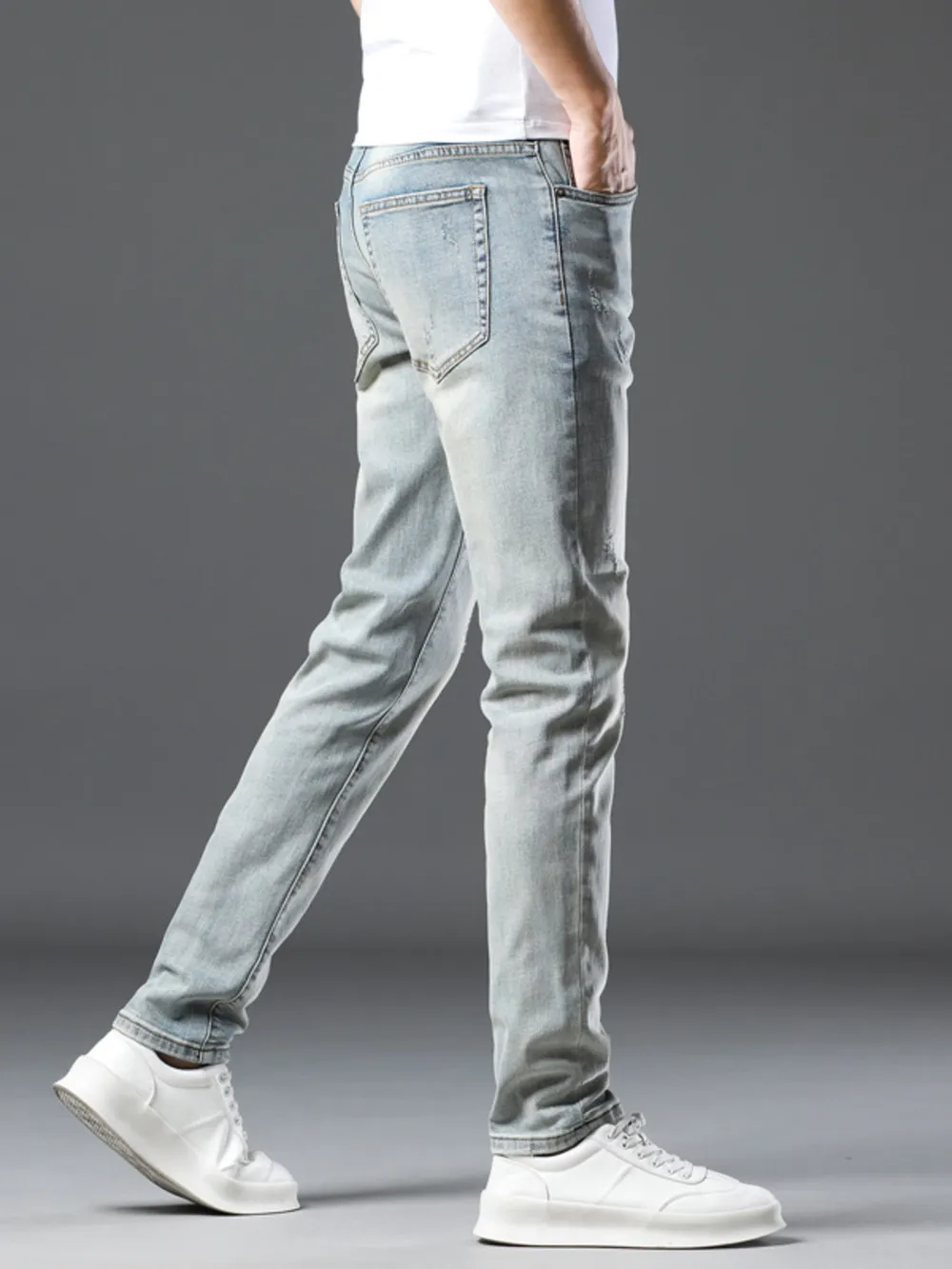 Men's Wash Slim Fit Jeans, image 4
