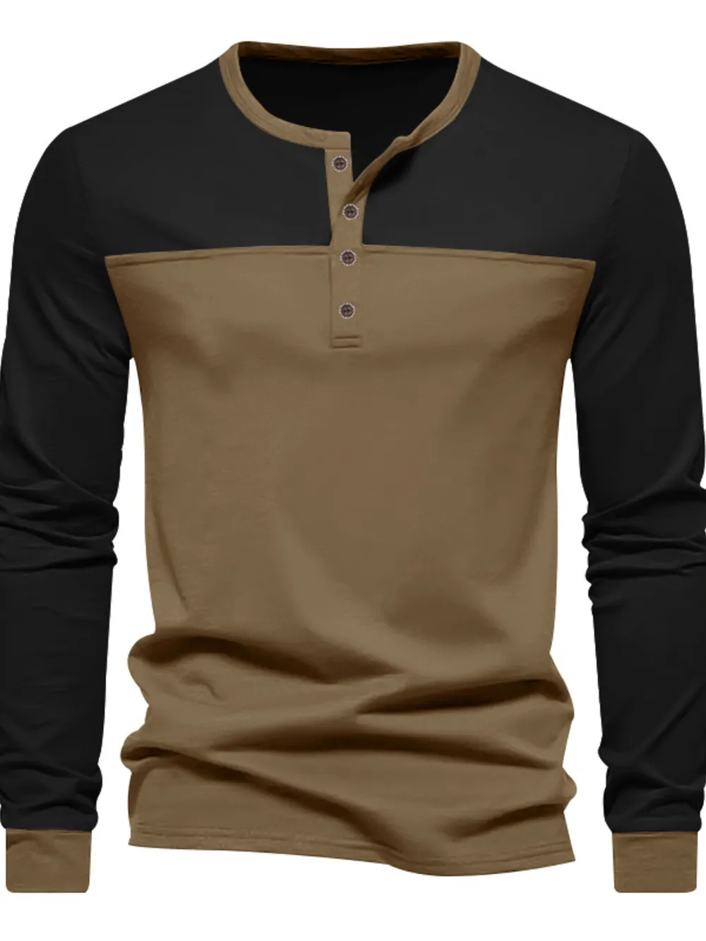 Men's Full Size Button Detail Short Sleeve Top Plus Size