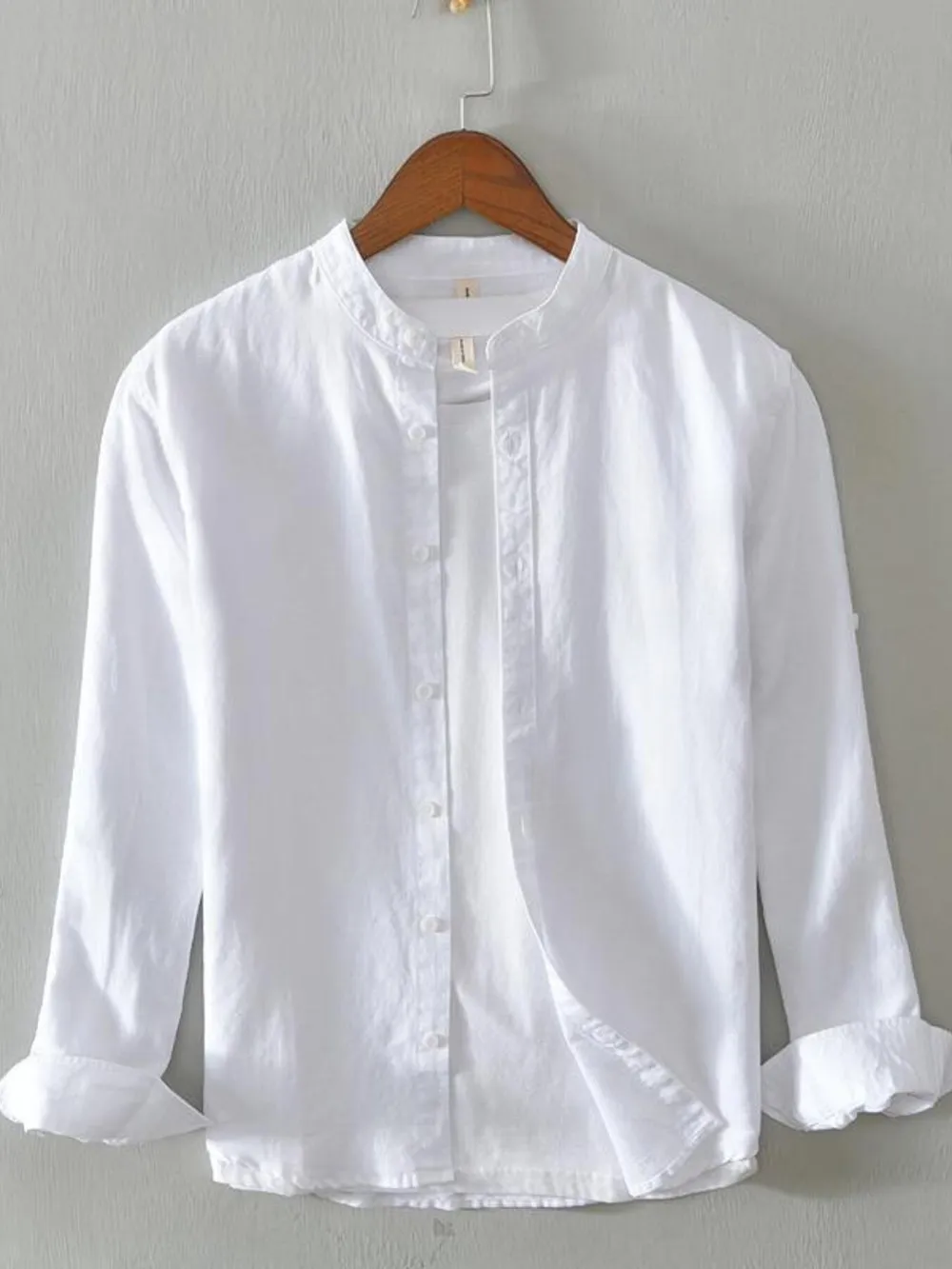 Men's Full Size Button Up Long Sleeve Shirt Plus Size, image 2