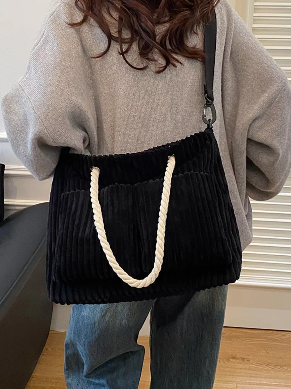 Casual Corduroy Handbag, image 6