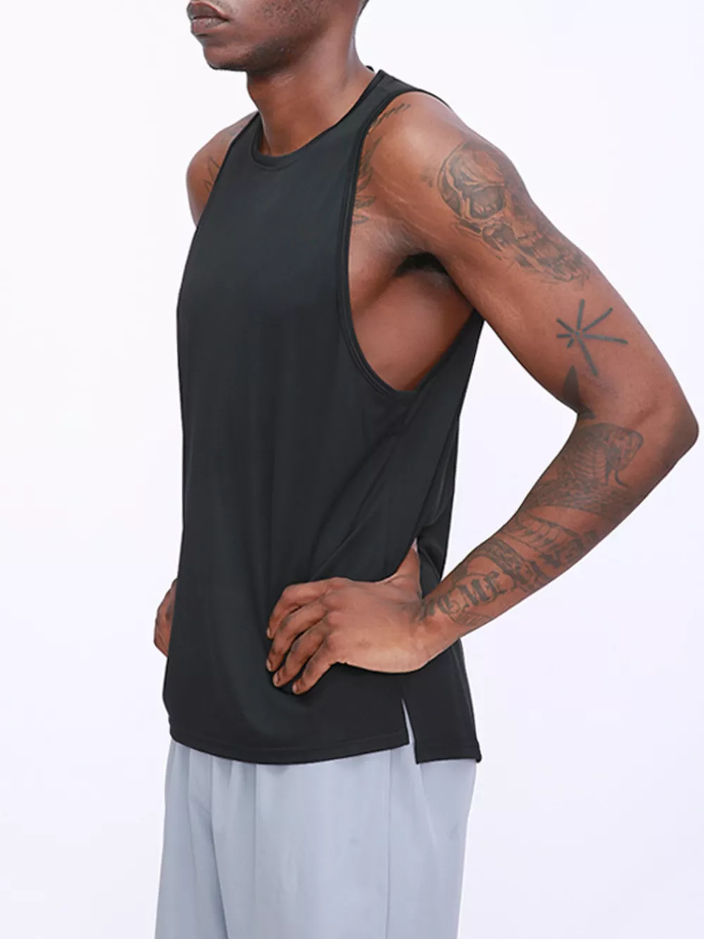 Men's Plus Size Sleeveless Performance Active Tank, image 2